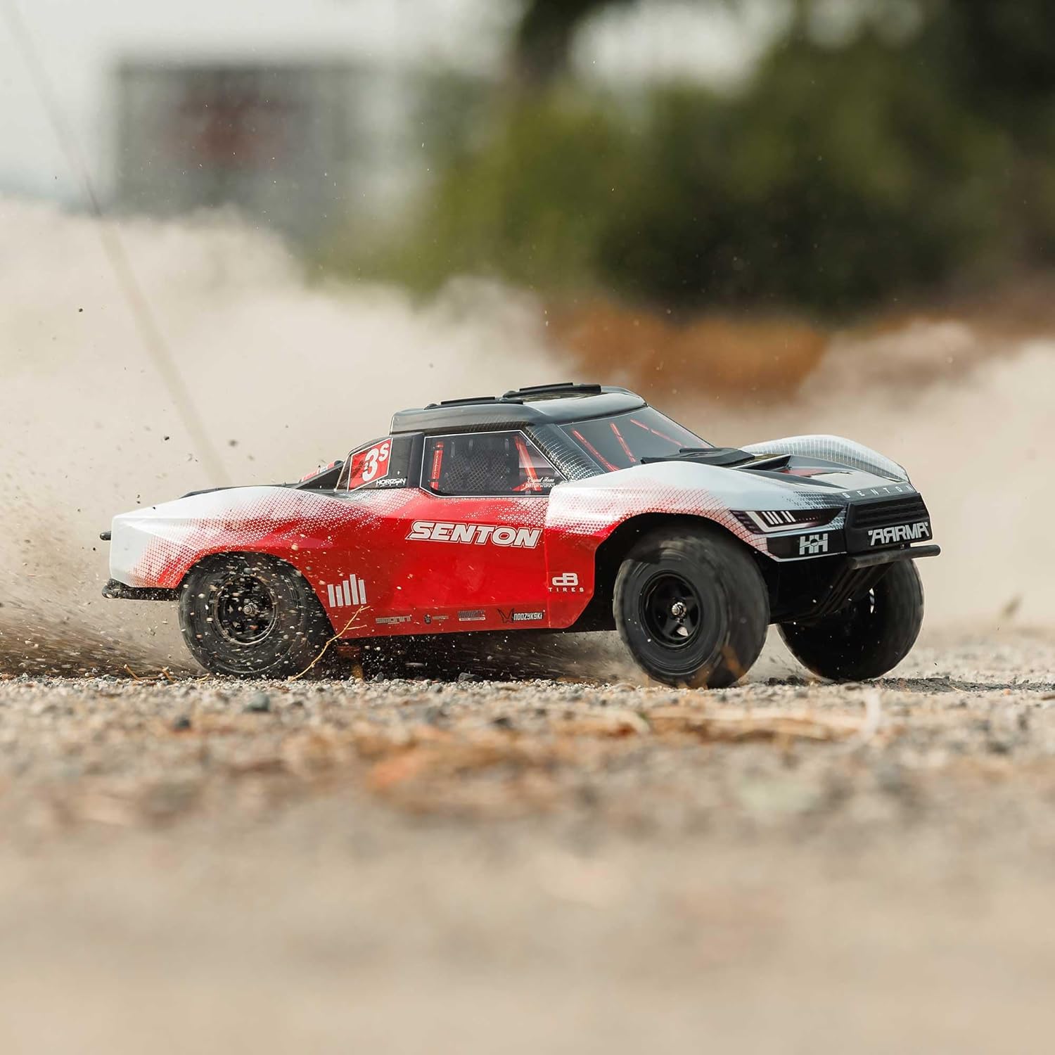 ARRMA RC Truck 1/10 SENTON 4X4 223S BLX BRUSHLESS Short Course Truck RTR (Battery and Charger Not Included) with DSC, RED, ARA4303V4T2