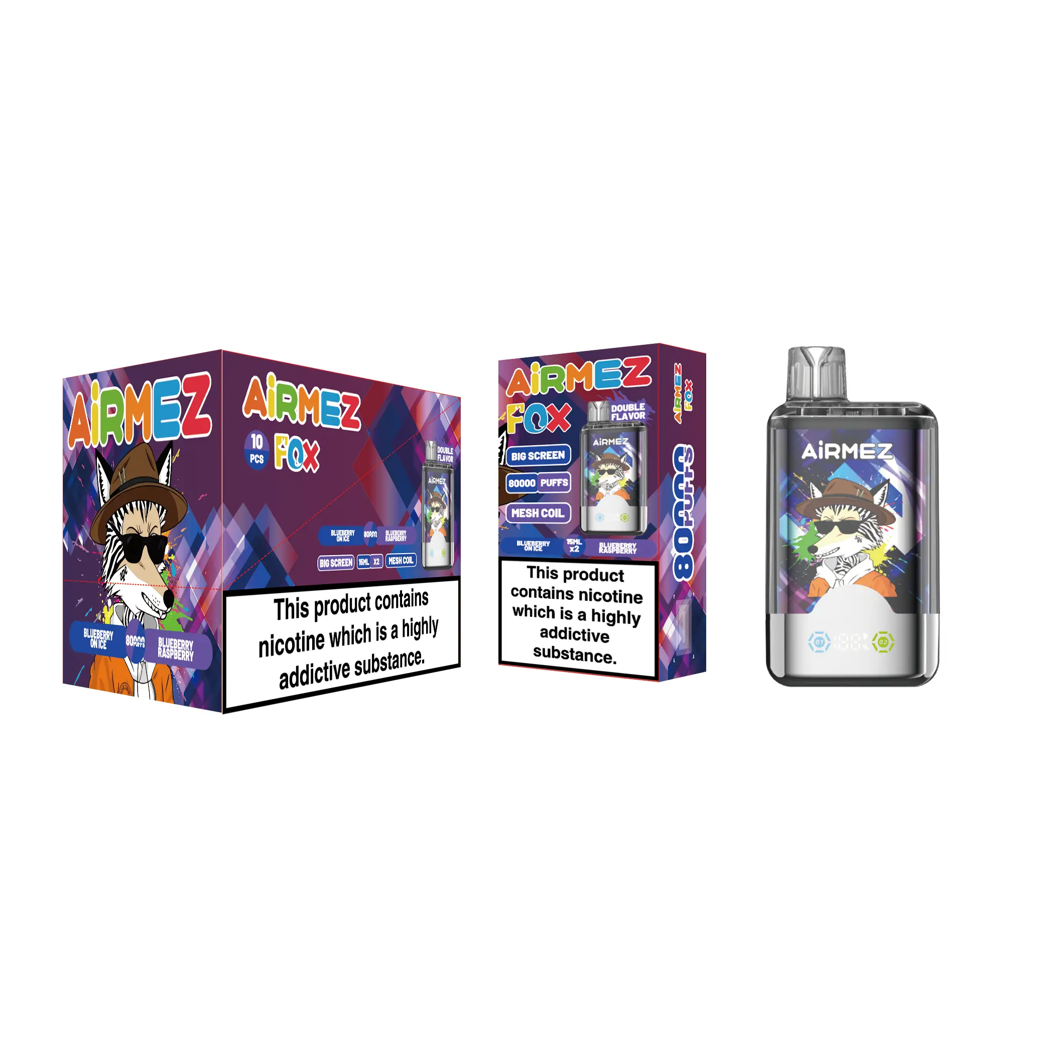 🔥AIRMEZ FOX 80K 2 in 1 (10pcs) - MYEU VAPES