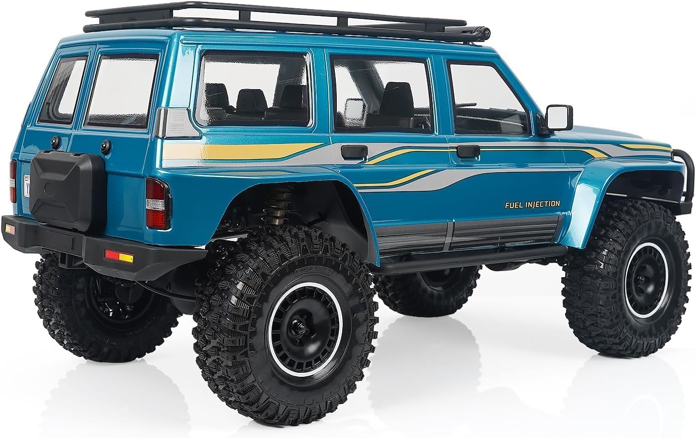 YIKONG YK4107 1/10 4WD RC Rock Crawler Two Speed Differential Lock LCG Chassis Tank Turn RC Car LED Lights Off-Road Climbing Truck