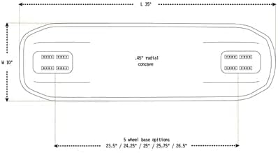 Longboard Skateboard, Freestyle Cruiser, Waterproof and Wood Construction, Cruise Skateboard and Longboard Decks, Lightweight Build (Rum Runner Carbon Complete Deck + Wheels)