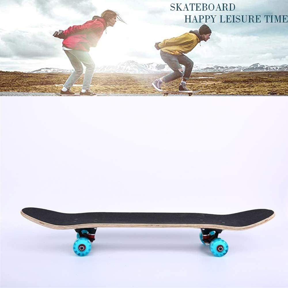 Skateboard 31 x 8 Inch Fun Printed Complete Skateboards 8 Layer Canadian Maple Wood Cruiser Skateboards for Beginners Kids Boys Girls Teens Adults