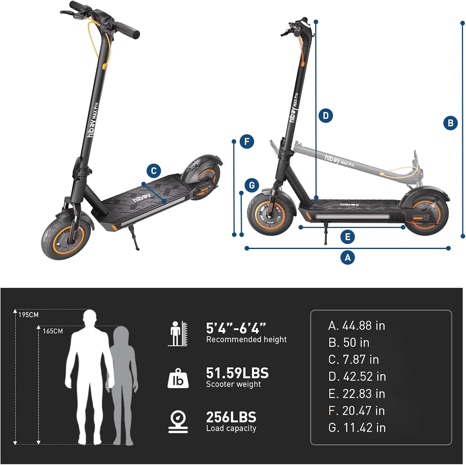 Hiboy S2R Plus/MAX Pro/U2 Pro Electric Scooter, 500W–810W Peak Motor, 19–22 MPH, 22–46.6 Miles Long Range, Foldable Commuter Electric Scooter for Adults