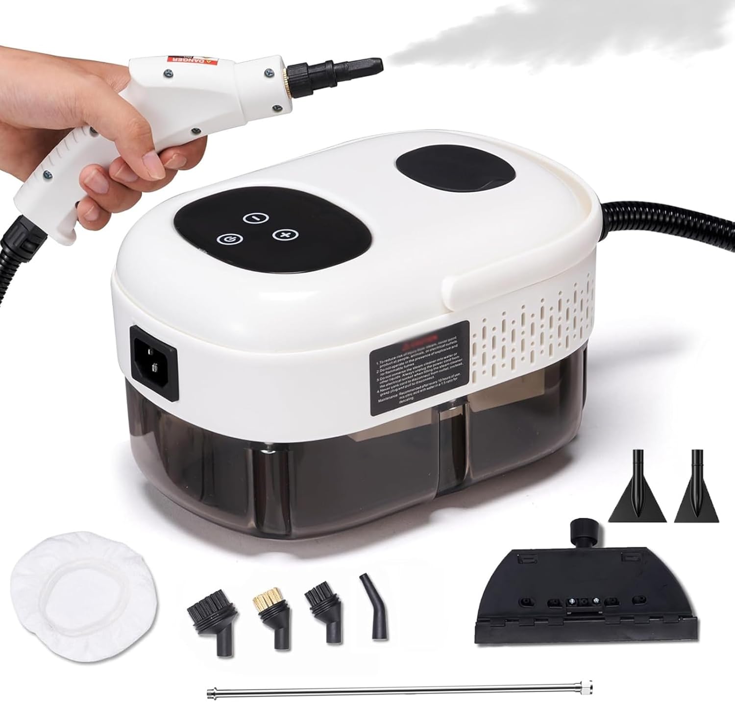 High-temperature Steam Cleaner, 105°C High-pressure Steam Cleaning, 15-Second Heating Time, 6-Speed Adjustable, Suitable for Kitchens, Bathrooms, and Tiles.