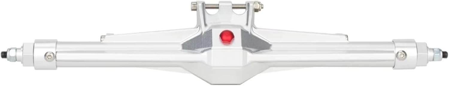 RC Axle Models For Vanquish H10 1/10 CNC Aluminum Front Rear Straight Axle Set Upgrade Parts RC Crawler Car Model Reapir Accessory Assemble(Silver)