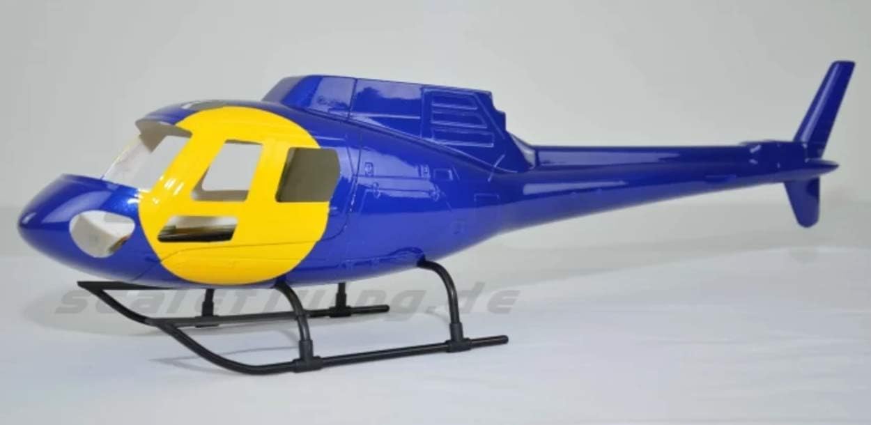 RC Helicopter AS350 Ecureuil Helicopter Pre-Painted Fuselage for 450 Size Helicopters.Suitable for Almost All 450 Size(325mm Rotor Blade) Helicopters