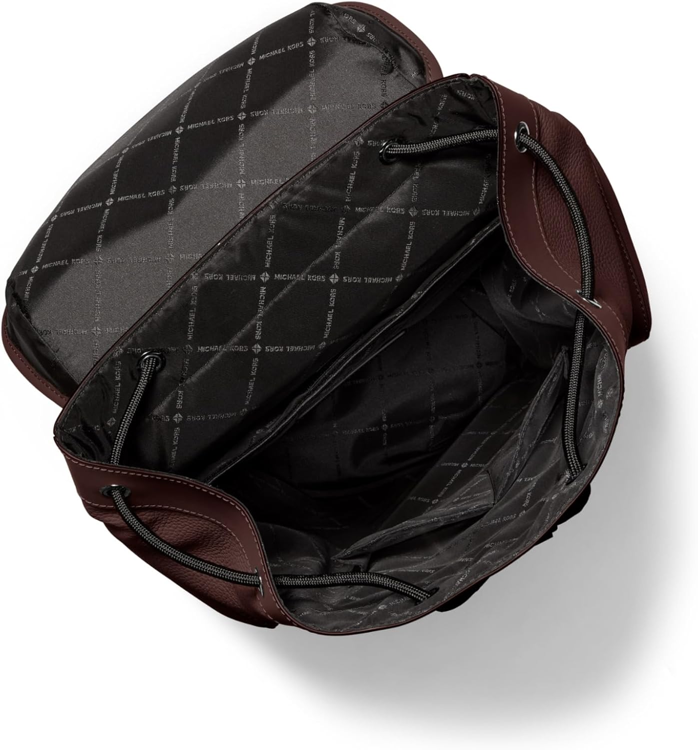 Michael Kors Hudson City Buckle Backpack, Light Gunmetal Hardware/Chocolate