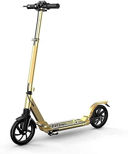 Scooters Kick Scooter for Adults Kids Unisex Adult Kick Scooters with Handbrake Hight-Adjustable Foldable Commuter Scooters with Big Wheels Birthday Gifts for Adults/Teens/Kids Up to 150kg Non-Ele (B