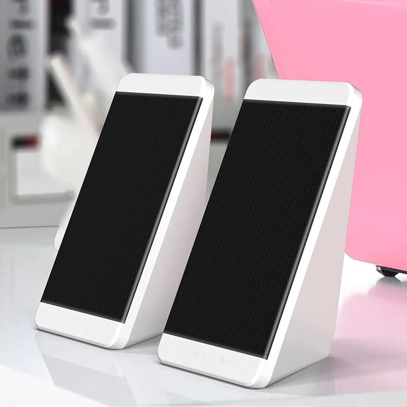 Wired Computer Speakers PC Elevation Angle Horns Volume Control for Desktop Bass Notebook Smartphone