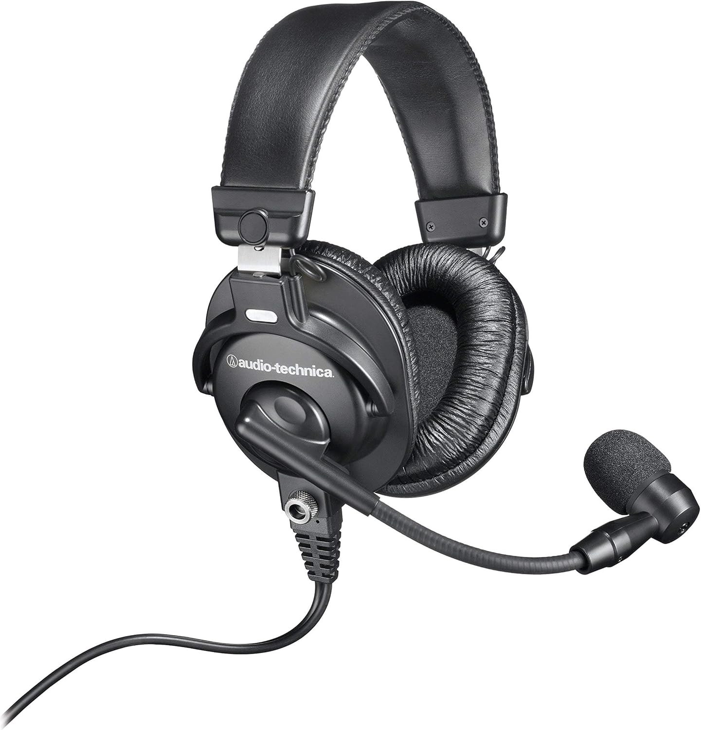 Audio-Technica BPHS1 Broadcast Stereo Headset with Dynamic Cardioid Boom Mic (Renewed)