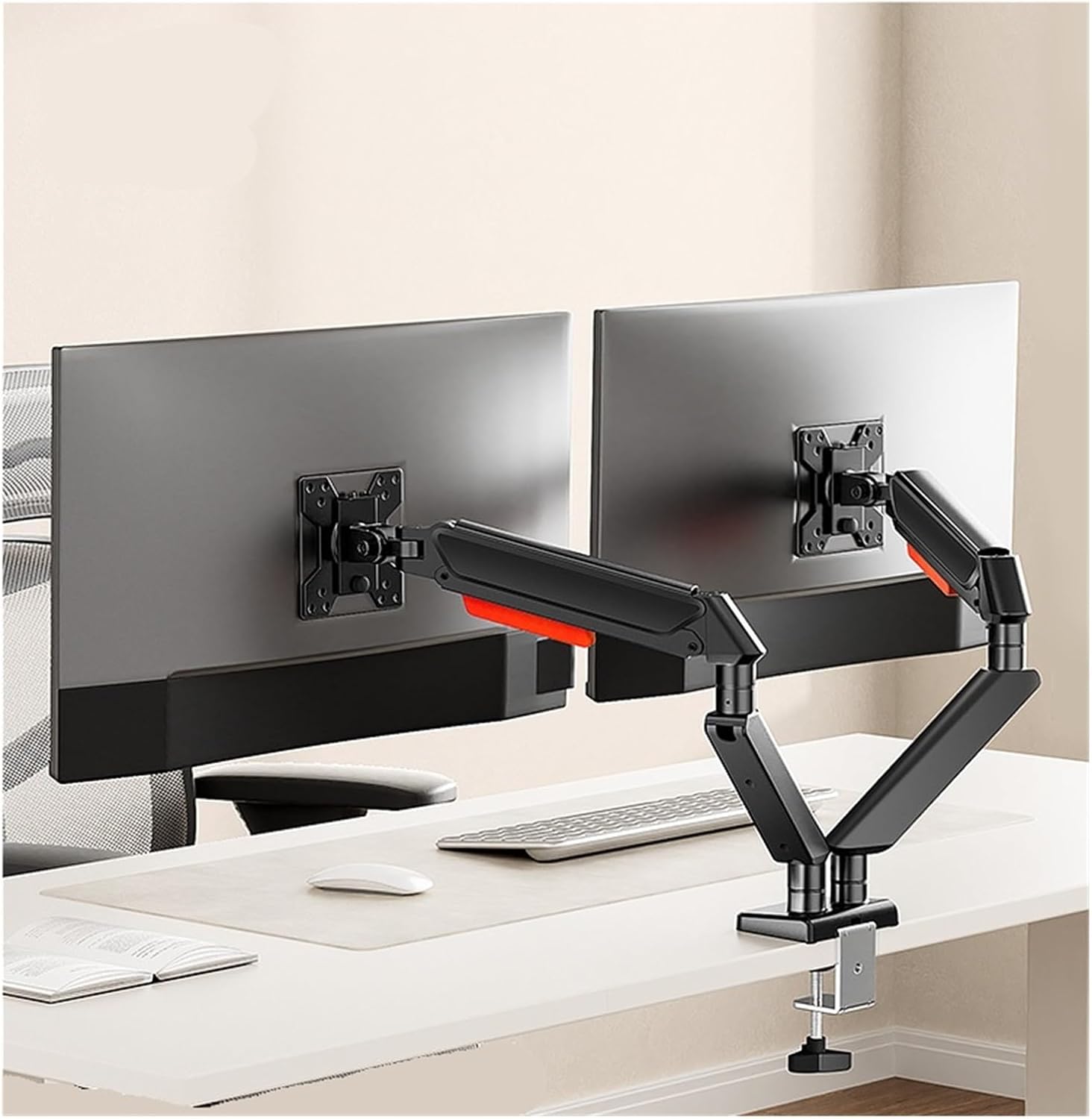 Dual Screen Monitor Stand Mechanical arm White Lifting Notebook Two-in-one Computer Heightening Bracket(Gray)