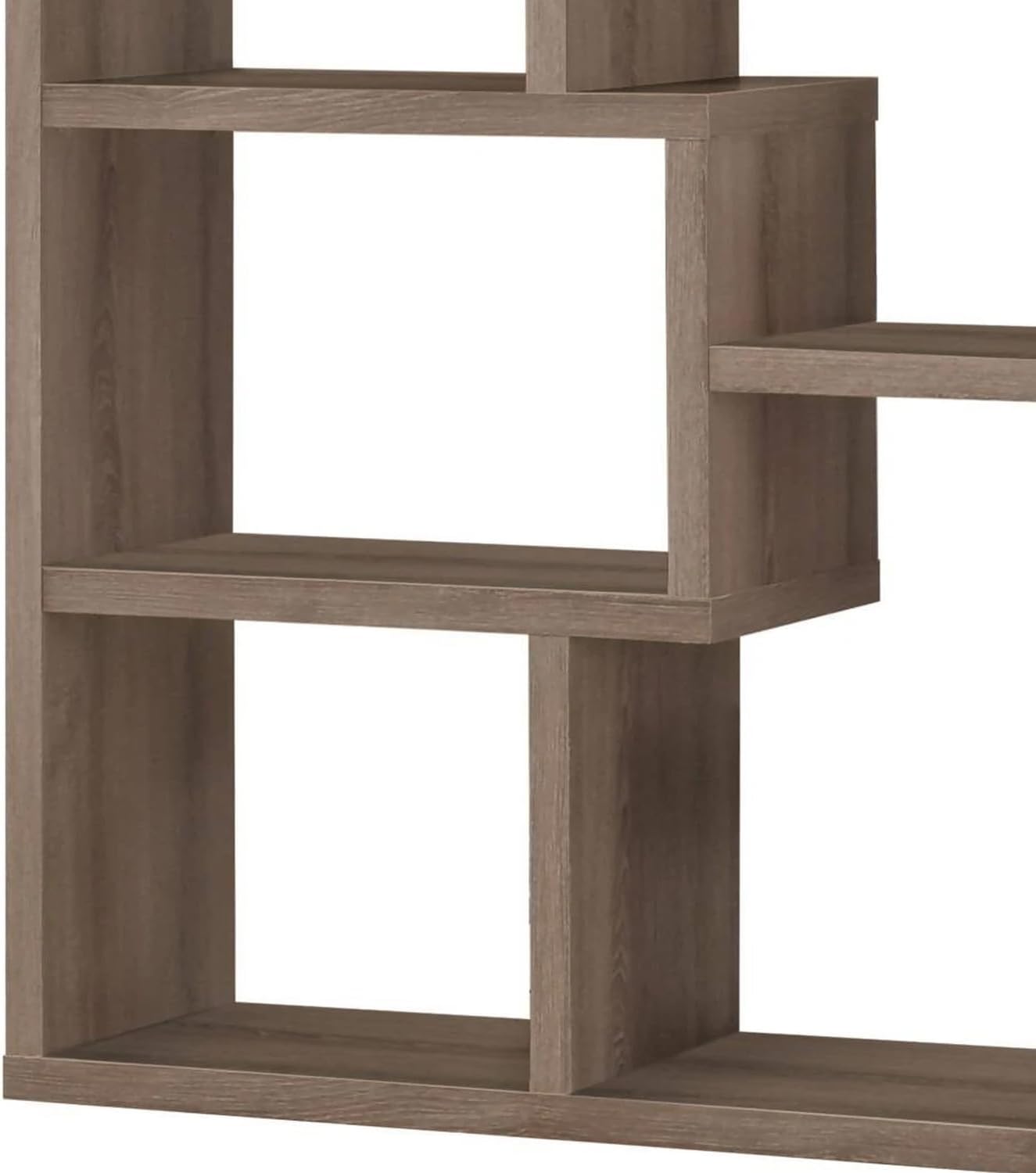 Benjara Book Case, One, Gray