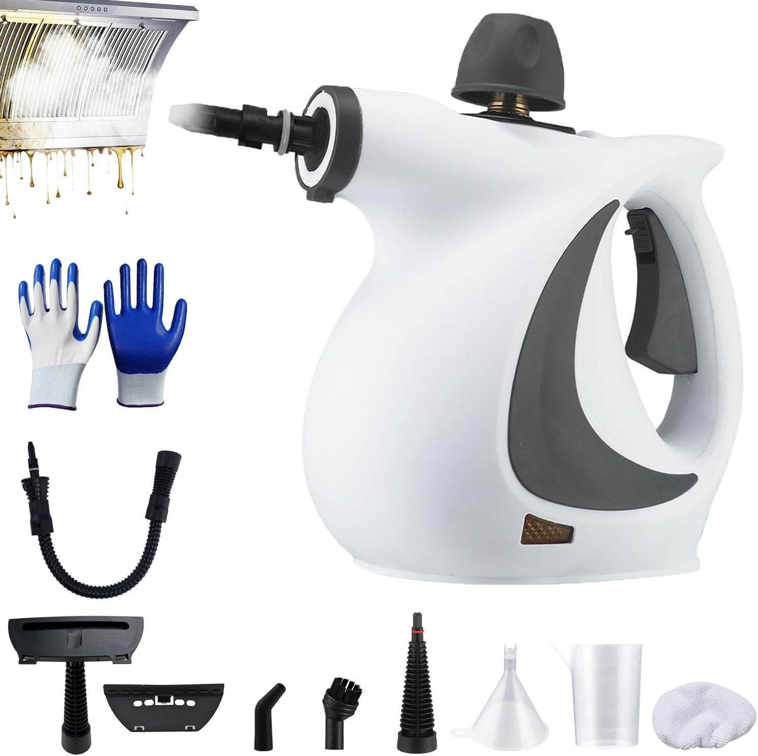 Steam Cleaner, Pressurized Handheld Multi-surface Natural SteamCleaner, SteamCleaner, For Upholstery, Kitchen, Bathroom, Car Interior