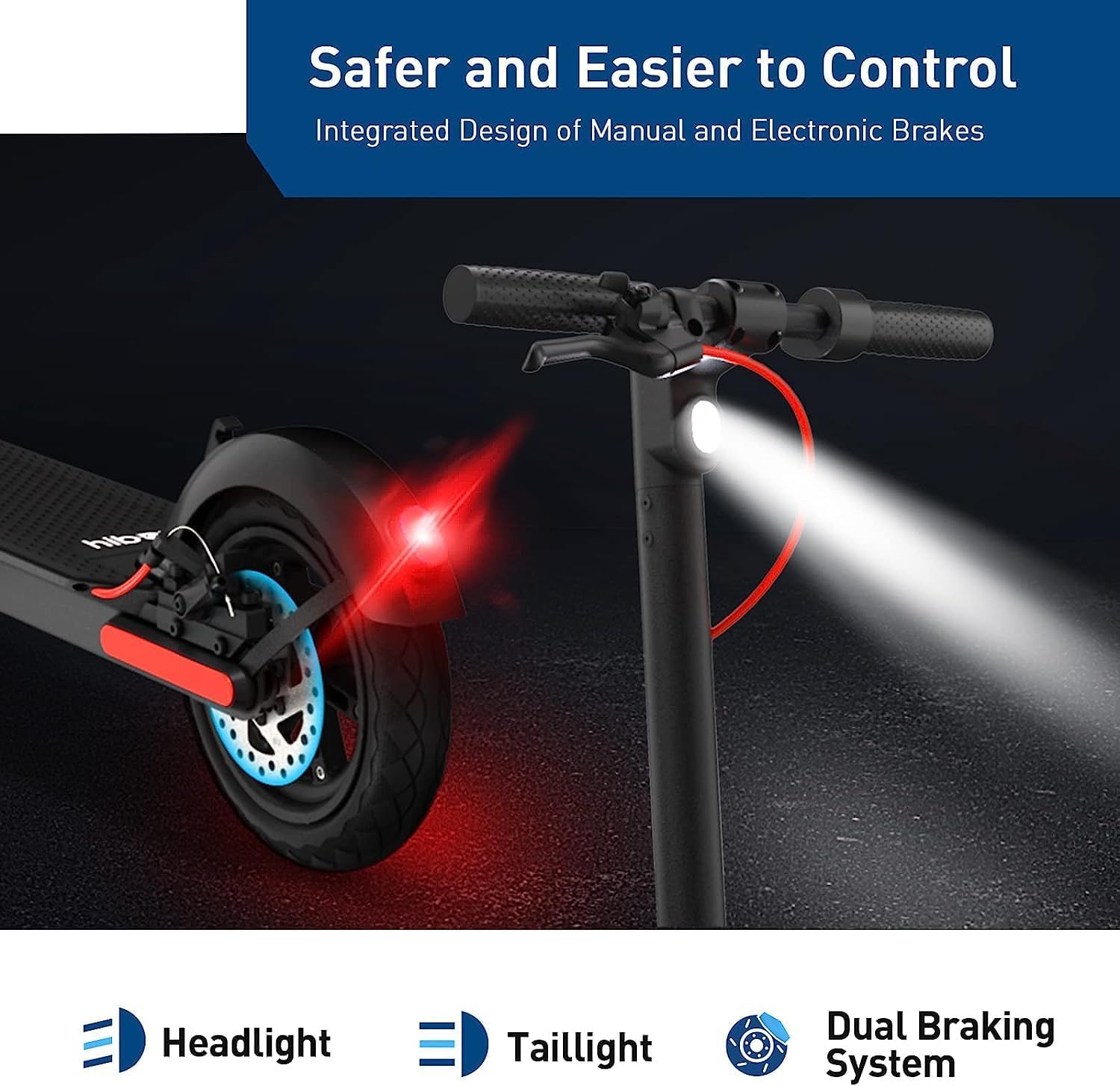 Hiboy S2R Plus/MAX Pro/U2 Pro Electric Scooter, 500W–810W Peak Motor, 19–22 MPH, 22–46.6 Miles Long Range, Foldable Commuter Electric Scooter for Adults