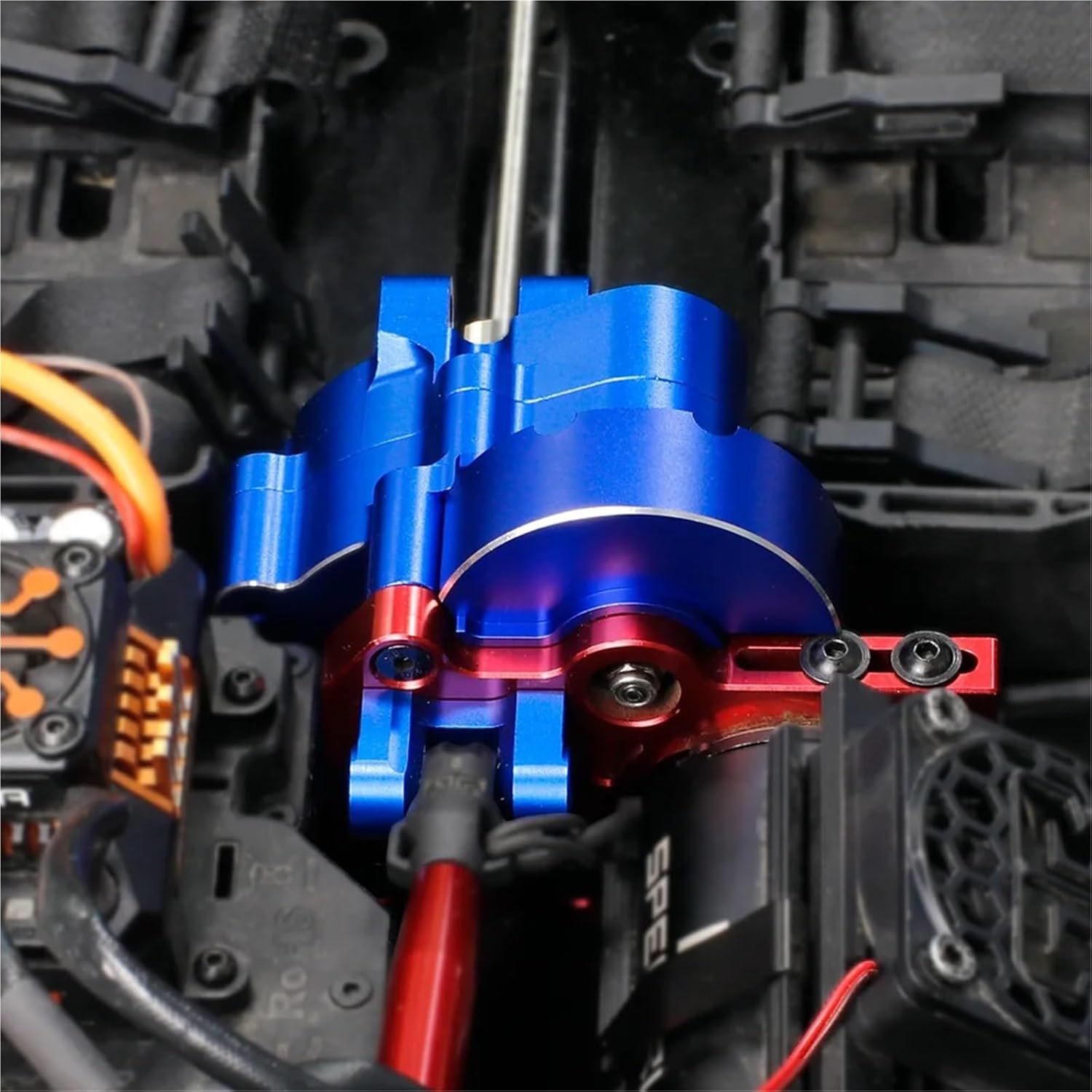 For Arrma For Kraton 8S For Outcast 1/5 Metal Center Gearbox Case Housing RC Car Upgrade Parts Accessories Models(Blue)