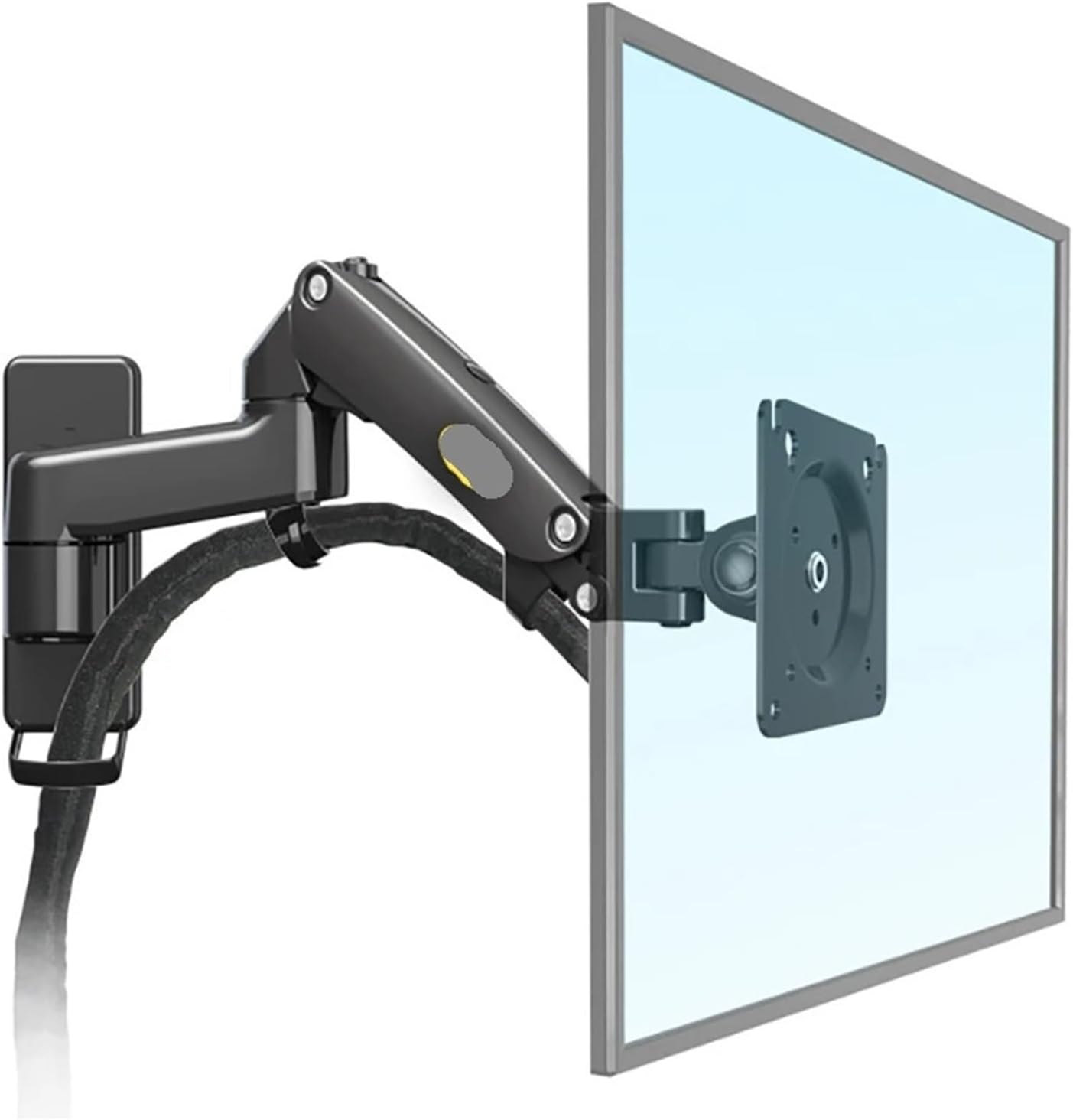 F150 Gas Spring 17-35 Inch LED TV Wall Mount Monitor Stand Ergonomic Mounting Arm Max. VESA 100 * 100mm Load 3-12kgs(Color:Black)