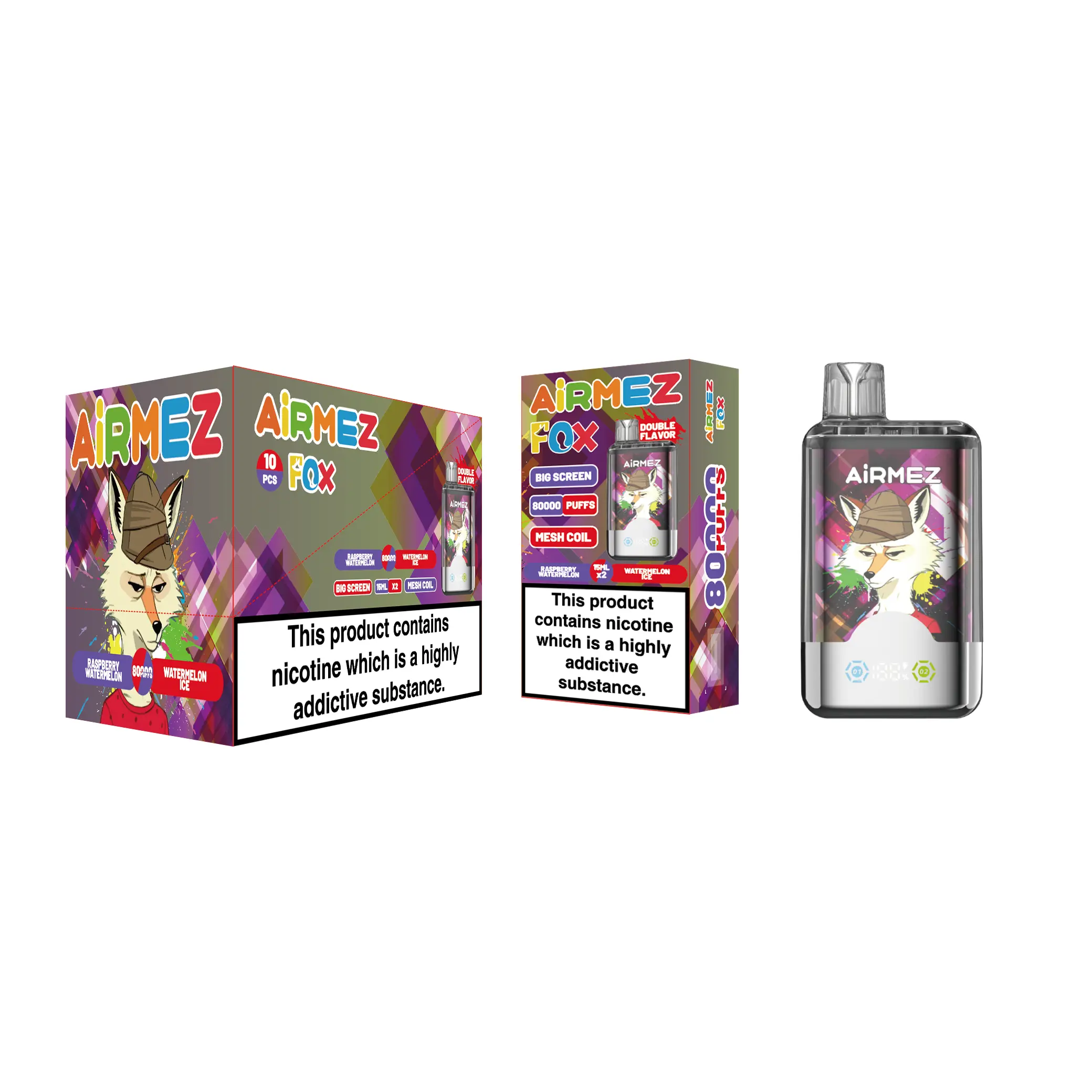 🔥AIRMEZ FOX 80K 2 in 1 (10pcs) - MYEU VAPES