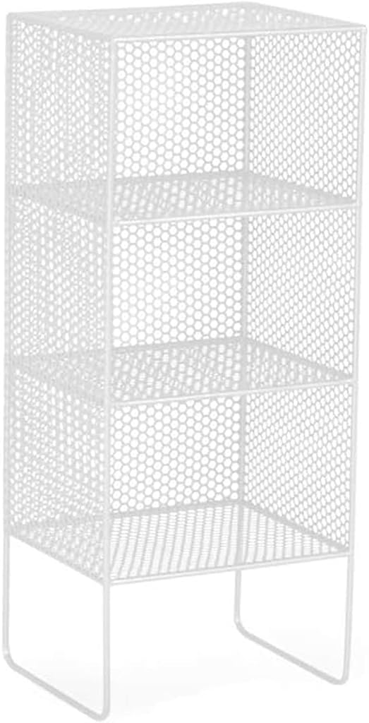 Rieort Fashion Bookshelf Trapezoidal Bookshelf Large Capacity Upright Bookcase Creative Multilayer Iron Bookshelves Modern Rack Bookcase not Shaking