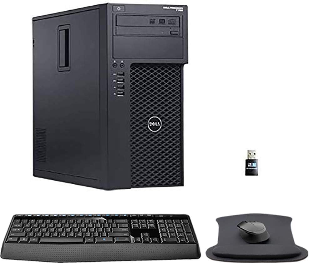 Dell Precision T1700 Workstation i7, 16GB RAM, 480GB SSD, 3TB HDD,GeForce GT 710 2GB, Windows 10, WiFi, Wireless Keyboard and Mouse (Renewed)