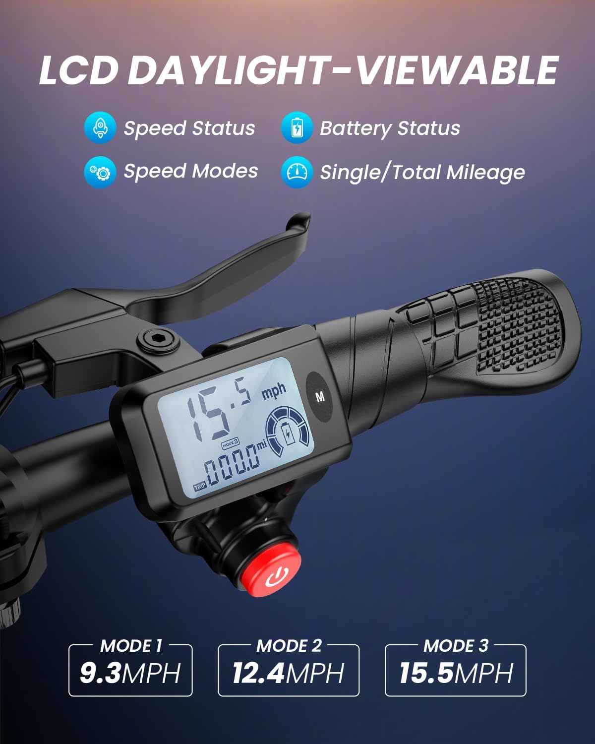 Gyroor Electric Scooter for Adults with Seat, 20/25 Miles Range 450W Motor up to 15.5/18.6 MPH Speed LCD Display, Electric Scooter with Basket