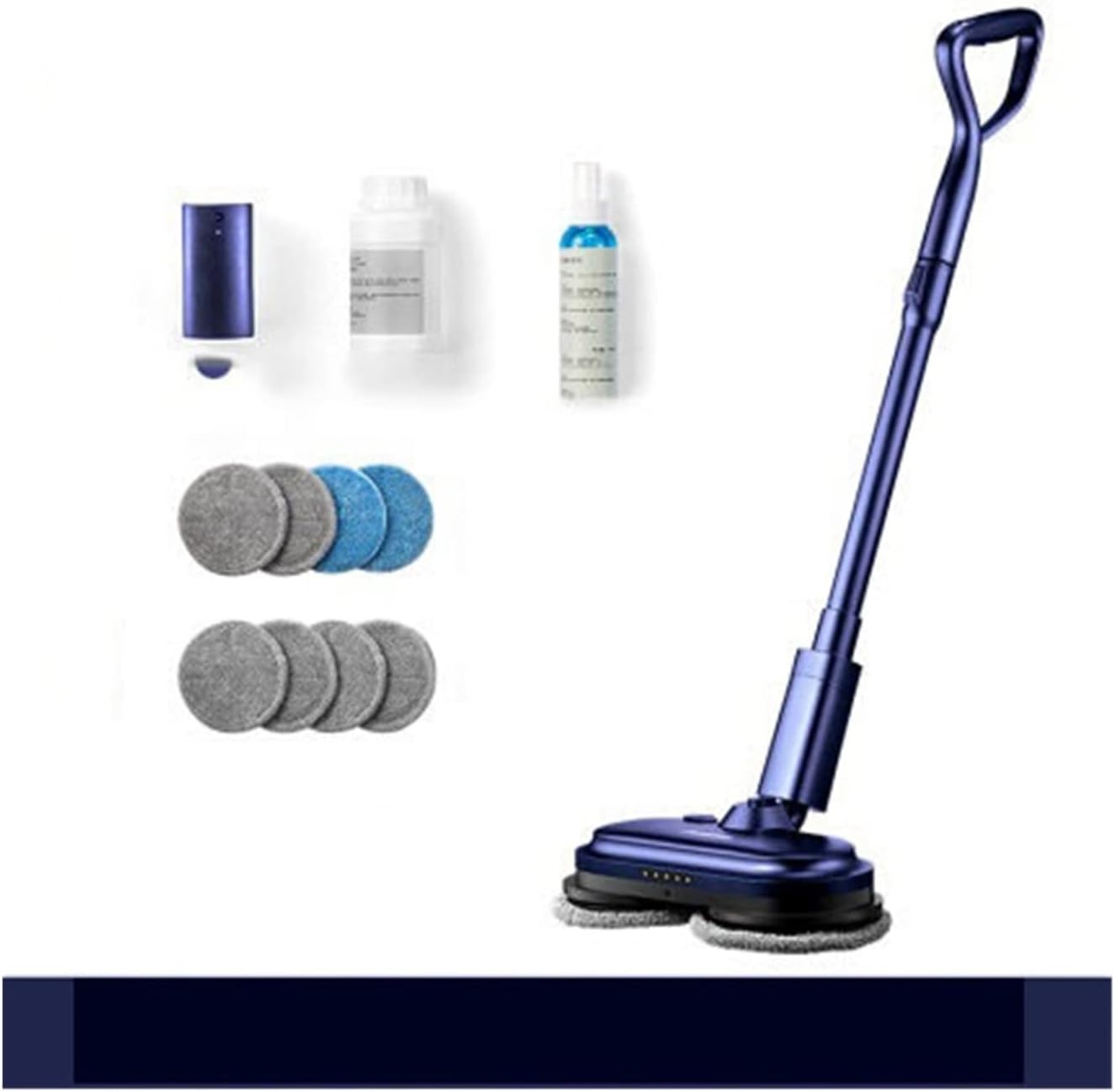 CGKs6anmU Steam Mop Cleaner 10-in-1 with, Laminate/Hardwood/Tiles/Carpet Kitchen - Garment - Clothes - Pet Friendly Steamer Whole House Multipurpose Use (Color : Blue) (Blue)