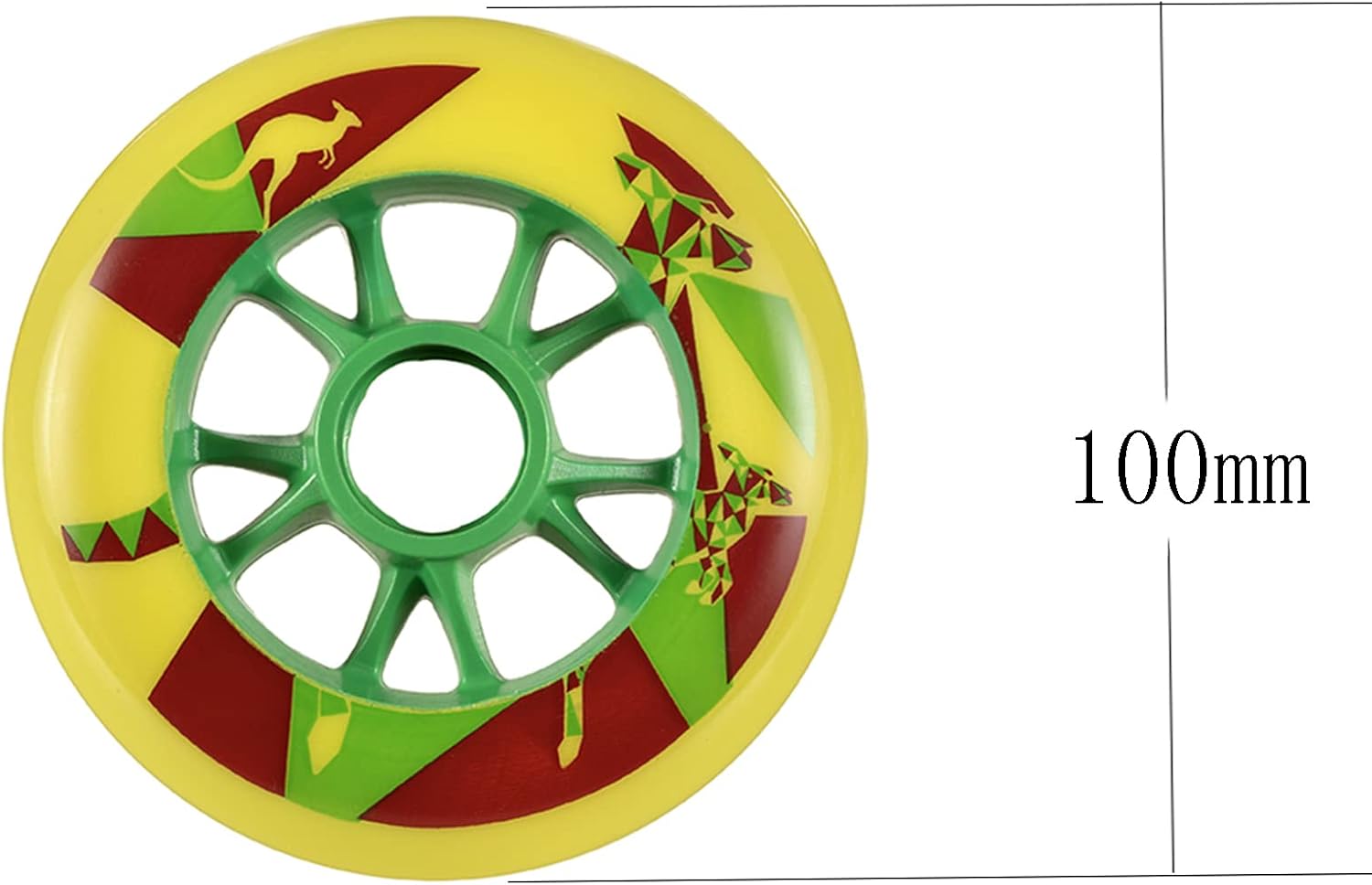 Inline Skate Wheels for Outdoor Indoor PU Wear-Resistant Wheels 86A Intended for Replacement Skate Wheels Low Noise 100mm