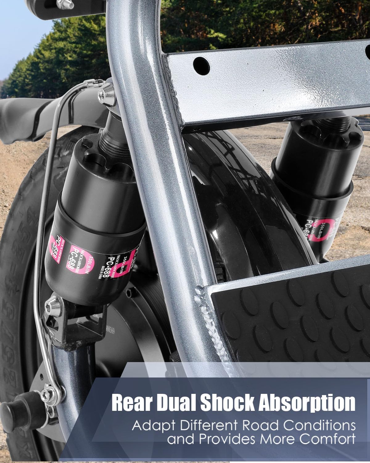 Caroma Electric Scooter for Adults with Seat, 800/1200W Motor, Max 30Miles Ranges&20Mph, 14