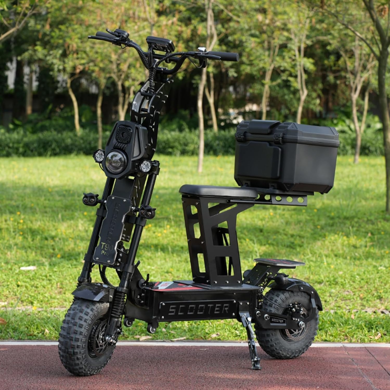 10000W Dual T90 Pro Electric Scooter for Adults, 72V Detachable Battery, 68 MPH Max Speed, 65 Mile Range, 14