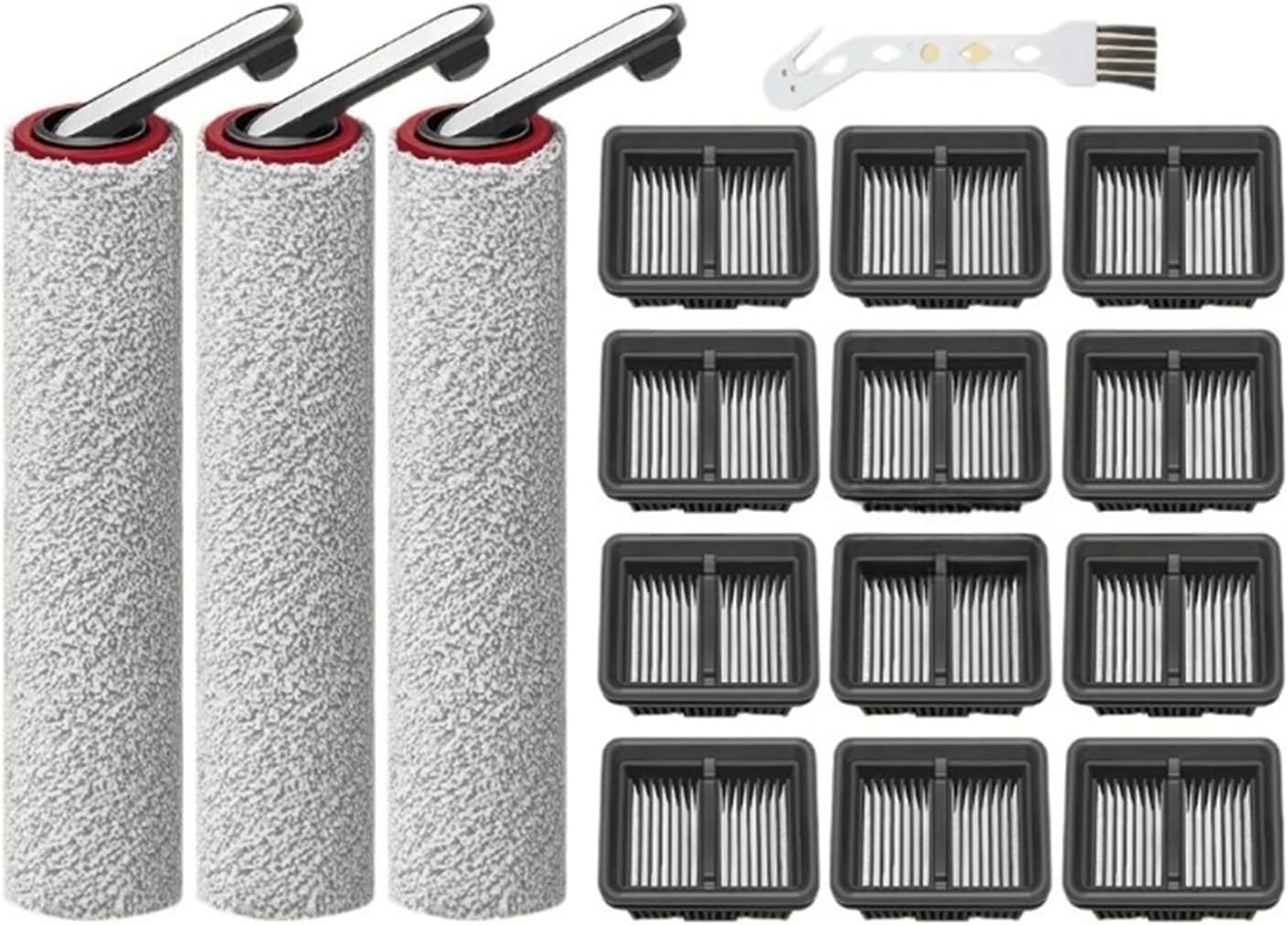 Soft Roller Brush & HEPA Filter Replacement Parts, Compatible With Dreame Vacuum Cleaner, Compatible With H13 Pro Plus Mix/M13 Beta/H12 Pro/H12 Plus/H12 Dual, Accessories(Set 5)