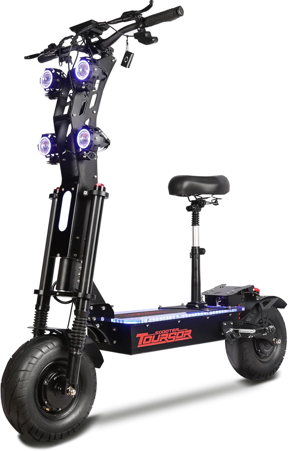 X1360VPRO Adult Electric Scooter 10000W 60MPH, 70 Miles 60V 50Ah Battery, 13