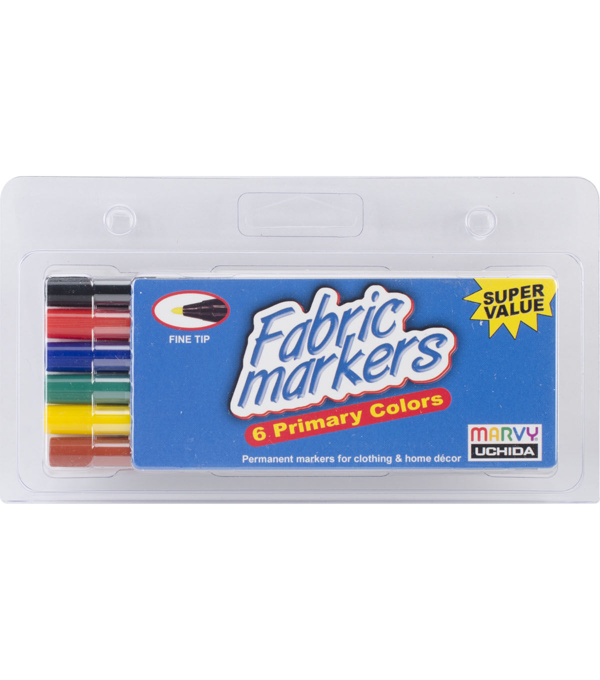 Marvy Uchida 6ct Fine Tip Fabric Marker