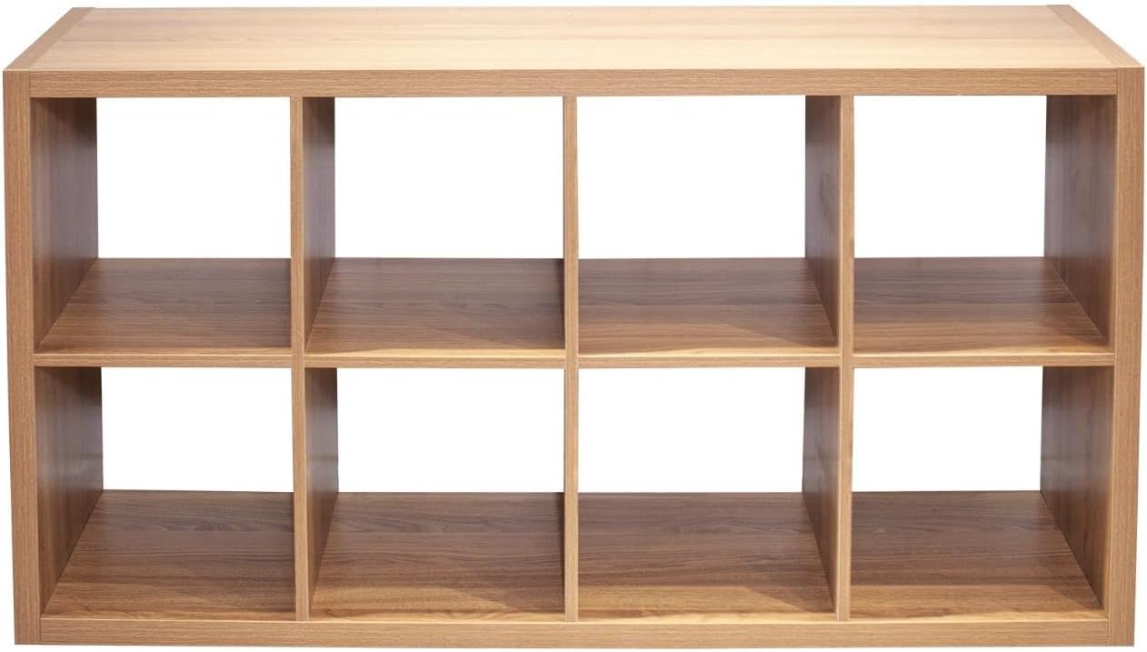 FRITHJILL 8-Cube Storage Organizer, Open Back Bookcase Display Storage Shelf for Bedroom Living Room