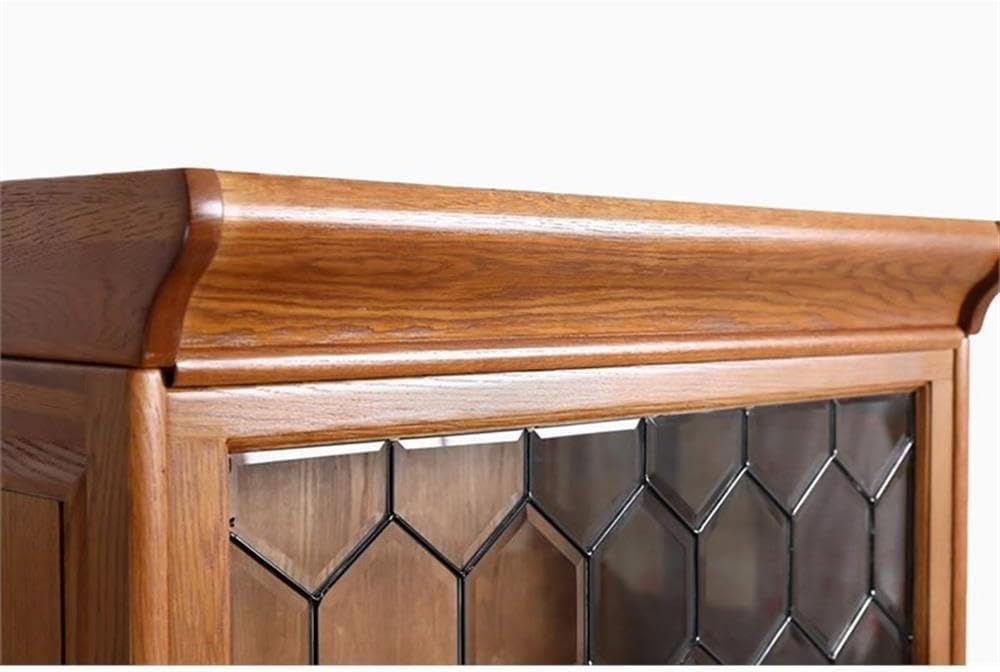 Crafters and Weavers Arts and Crafts 5-Stack Wood Barrister Bookcase in Cherry