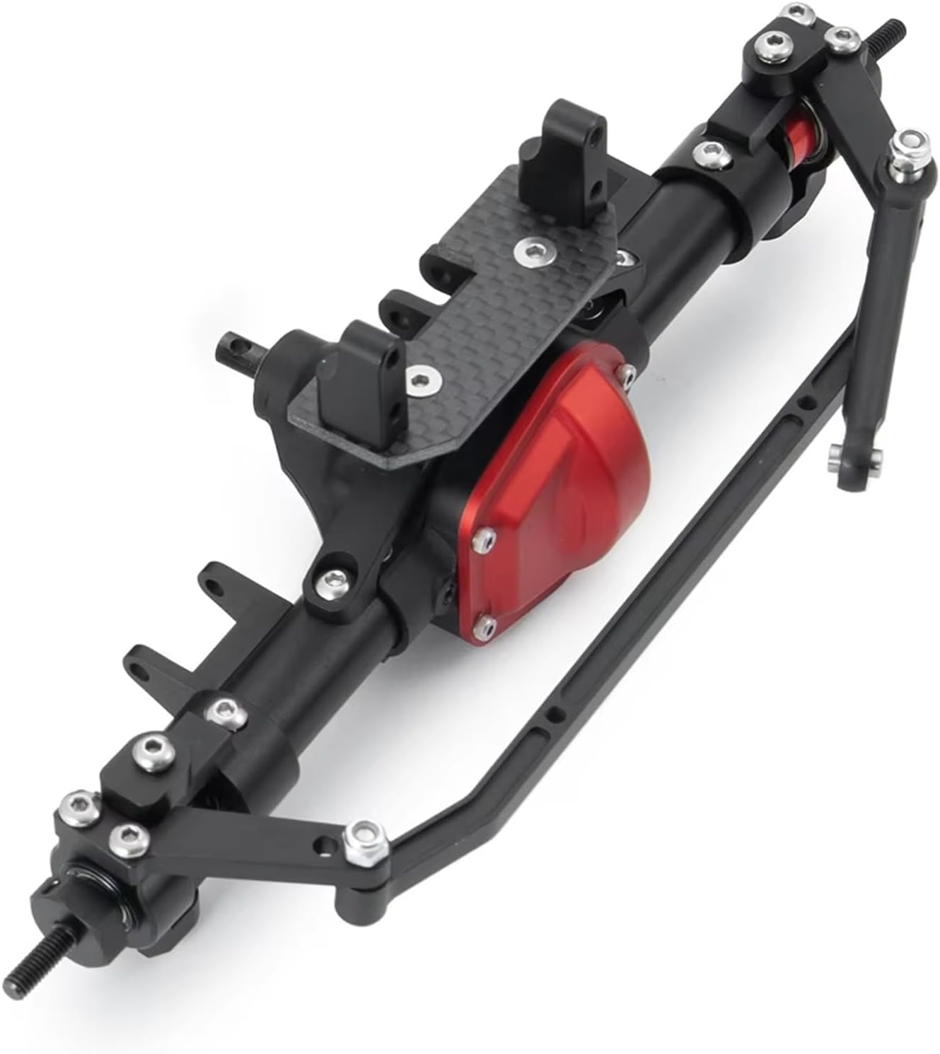 RC Car Parts Compatible with Axial for SCX10 90047 for Wrangler 1/10 RC Crawler Car Accessories Aluminum Alloy Front Rear Axle Portal Axle(Rear and Front)