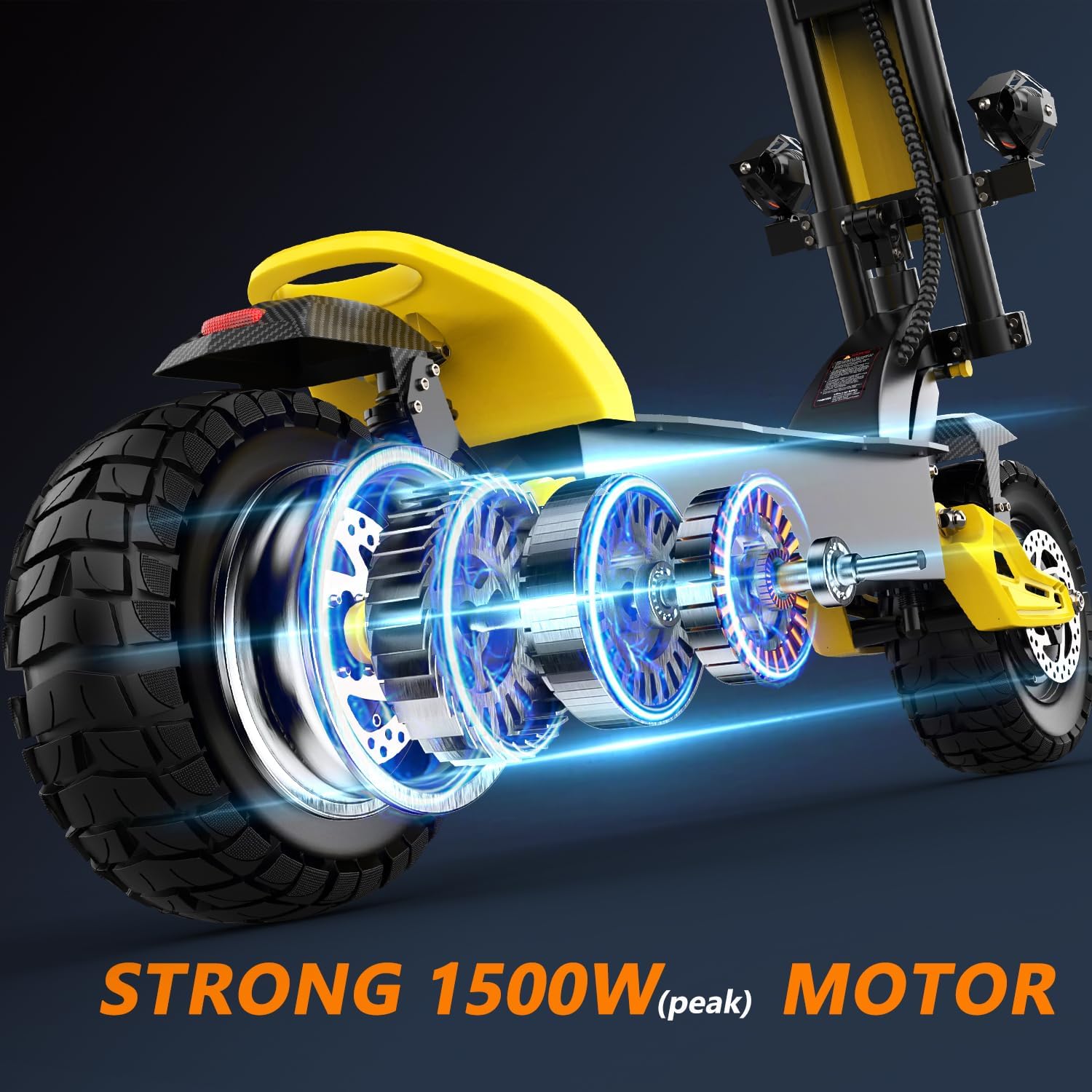 Electric Scooter Adults,1500W Motor, 48V 15/20Ah Battery, 31MPH Max Speed, 30Mile, Foldable E Scooter for Kids Ages 10-14, 267 lbs/11