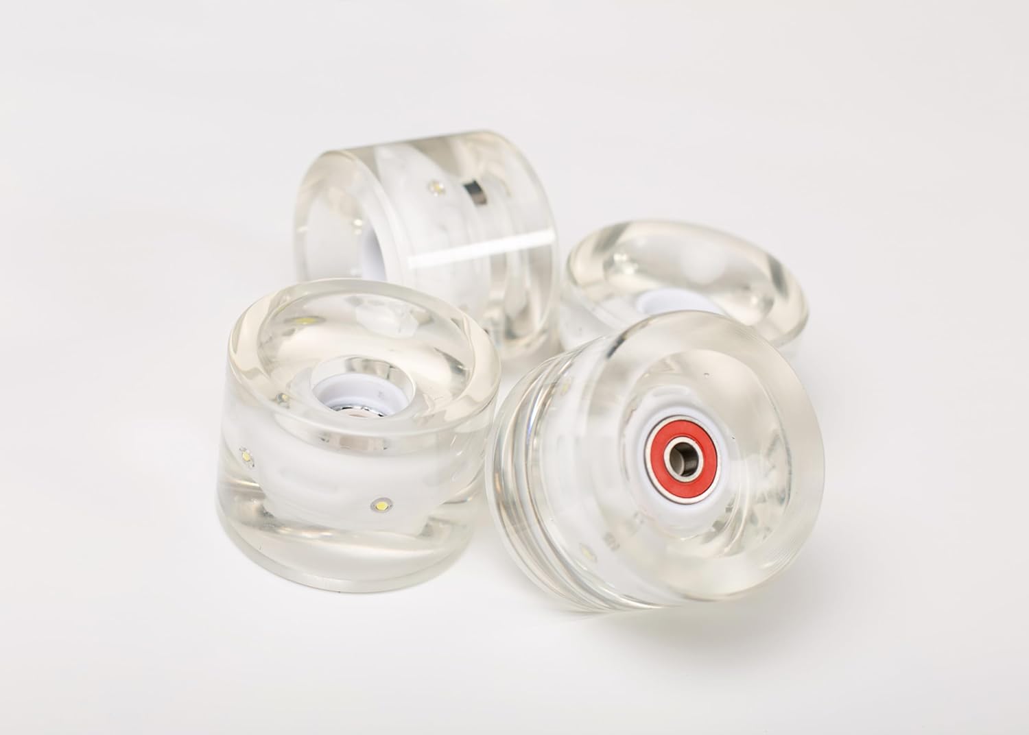 GHOST BOARDS Clear Longboard Skateboard - Transparent Acrylic Long Boards with Light-Up LED Wheels for Smooth Rides - Ride The Streets in Style with Longboard Built for Beginners & Pros Alike