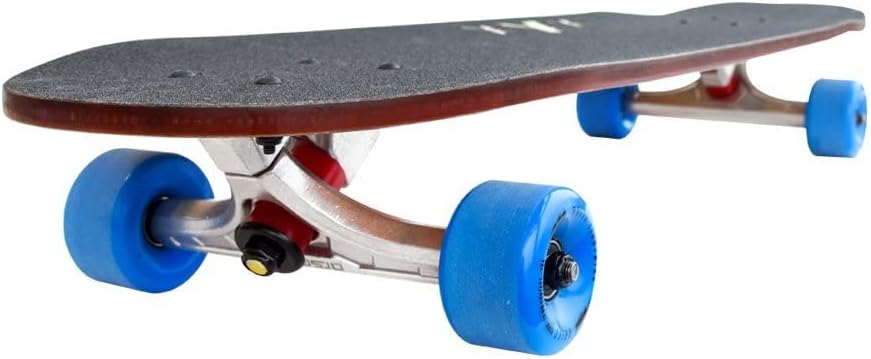 Spark Complete - Longboard Skateboard, Waterproof, Durable, Lightweight, Cruiser, by Moonshine Manufacturing (Complete with Trucks & Wheels)