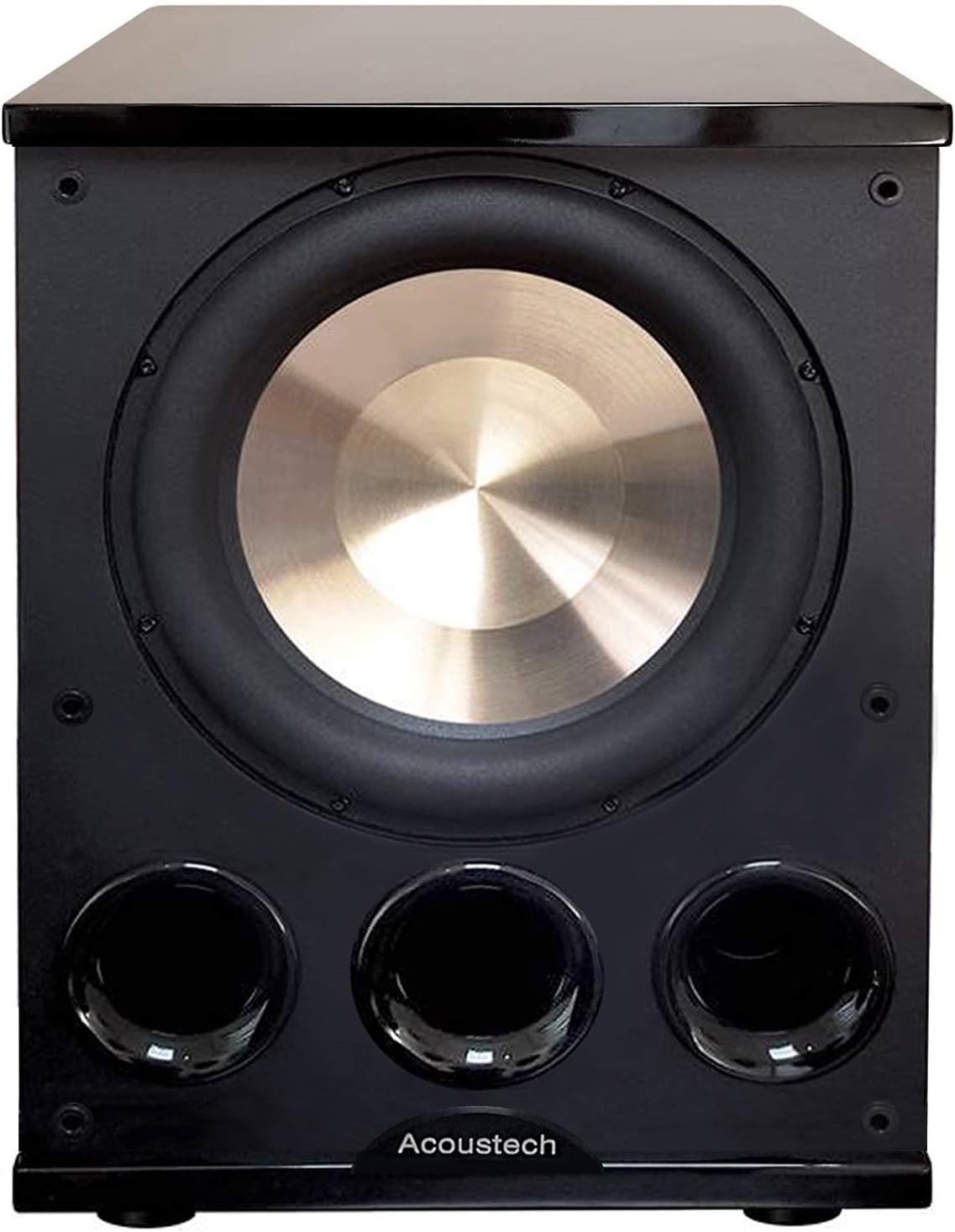 B I C Acoustech Elite Series PL-300 12 inch Powered Subwoofer-1400W with Tri-Tuned Ports and BASS Boost Feature for Room Shaking Bass Down to 15Hz