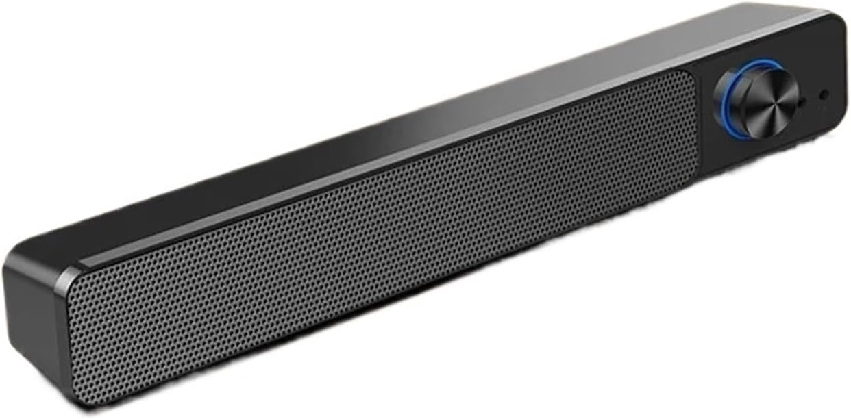 Desktop Speakers with Long Design Heavy Subwoofer for Mobile Phone and Computer Stereo at Home(E)