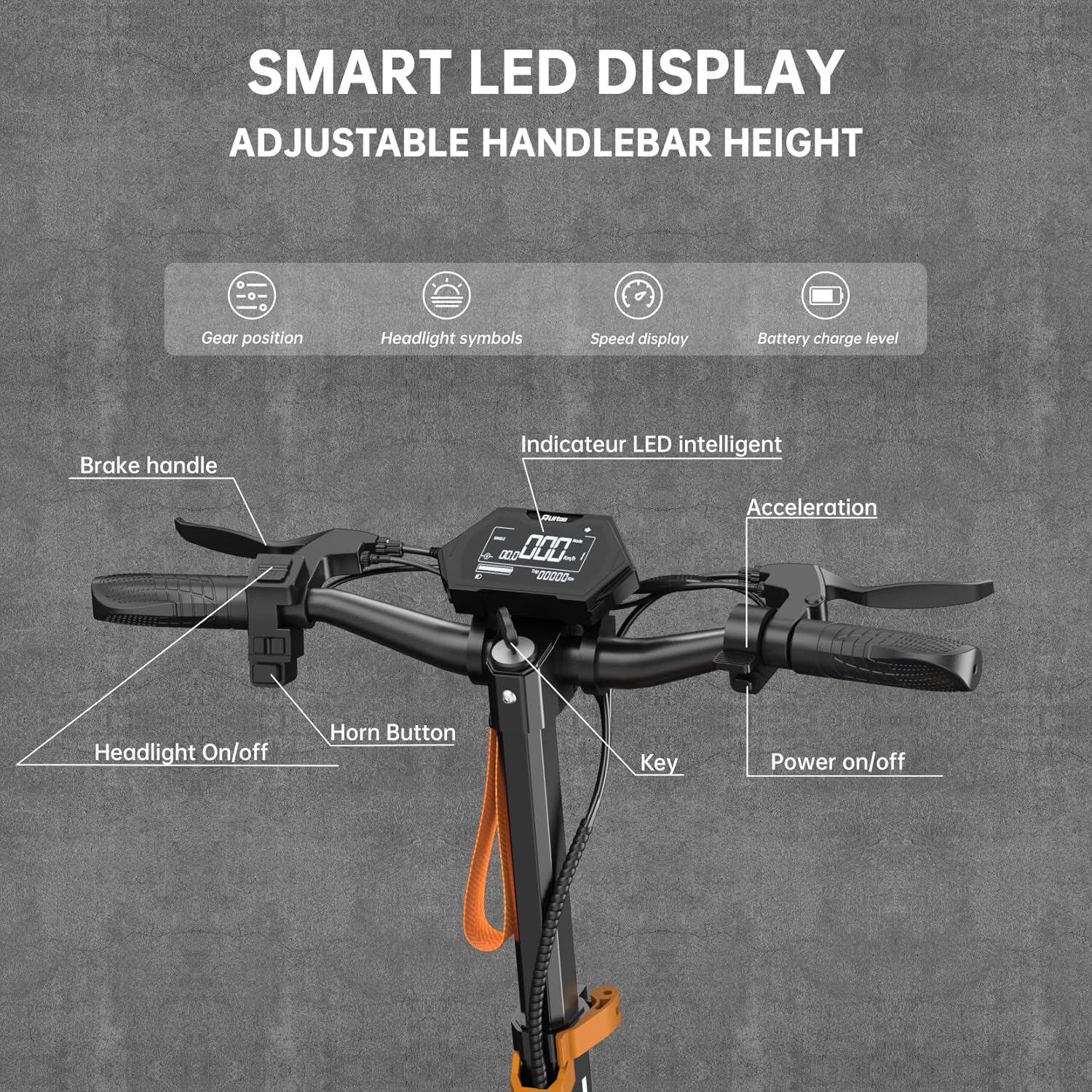 Electric Scooter, 1000W/ 1200W/ 1600W/ 3200W Brushless Motor, 28-40Mph, 31-45 Miles Range, E-Scooter with Seat for Adults