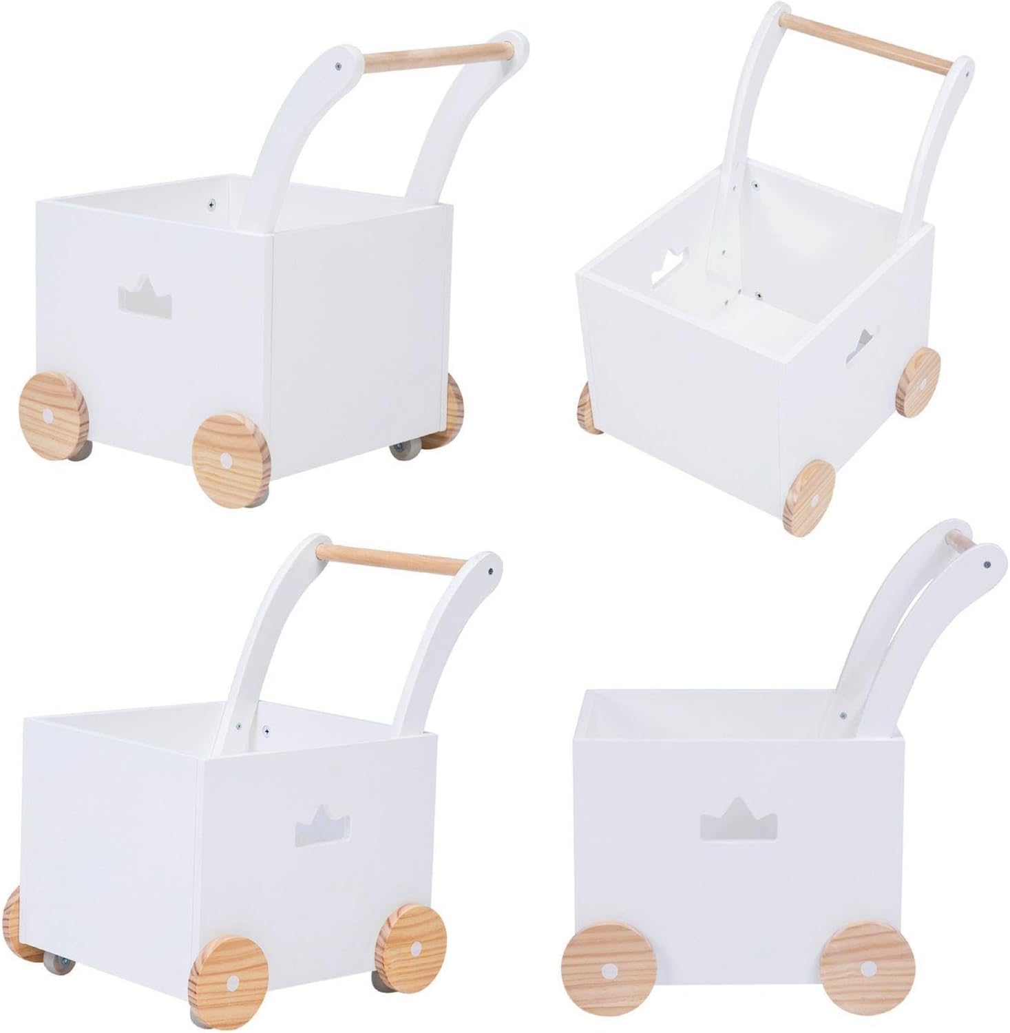 Child's Interactive Push Cart for Learning and Play