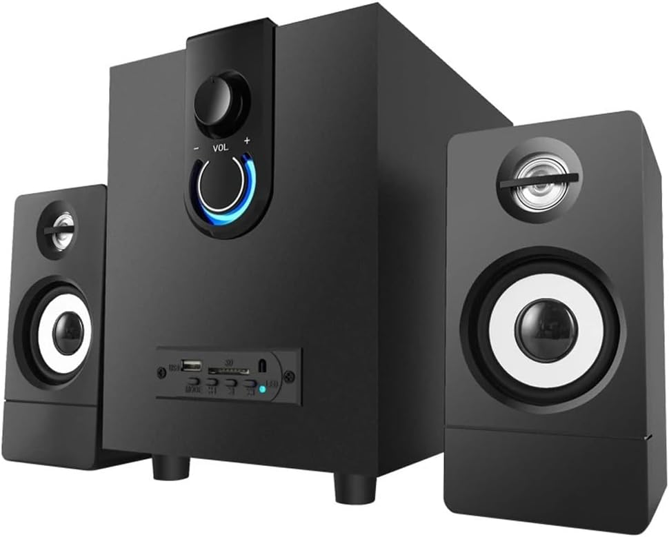 JSEIAJB Multimedia Active Subwoofer Audio Card Computer Speakers Desktop Subwoofer