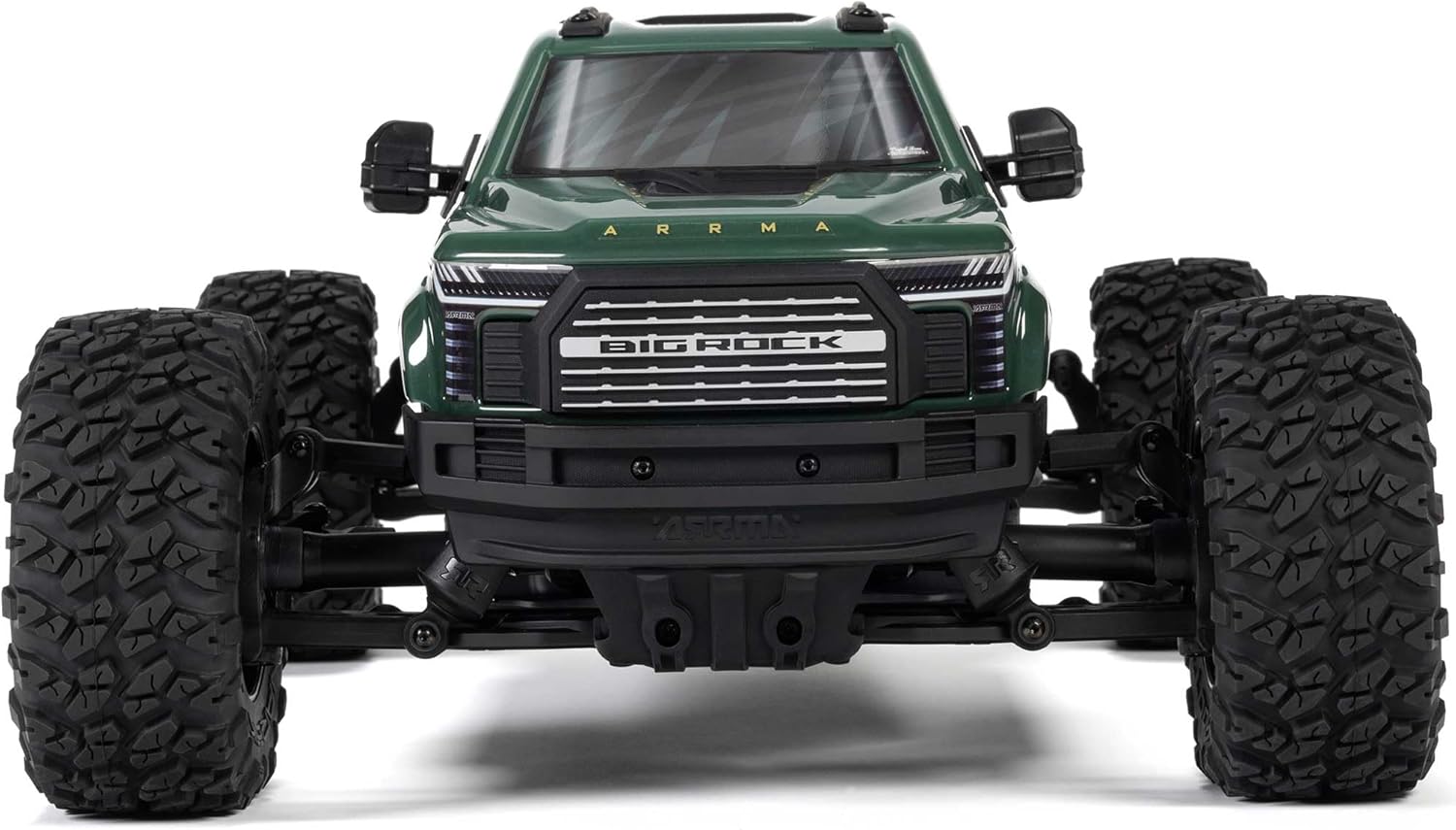 ARRMARC Truck 1/10 Big Rock 4X4 223S BLX BRUSHLESS Street Truck RTR (Batteries and Charger Not Included) with DSC, (Green), ARA4312V4T2