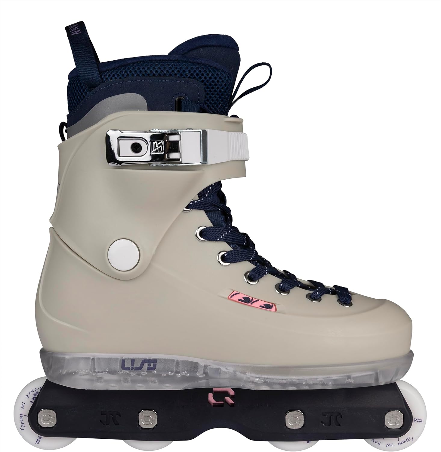 USD Sway Witzemann II Aggressive Skates - Men's Inline Skates for Street & Park - with IQON AG60 Rail, 57 mm 92A Wheels, ABEC 9 Ball Bearings & MYFIT Liner - Grey/Blue