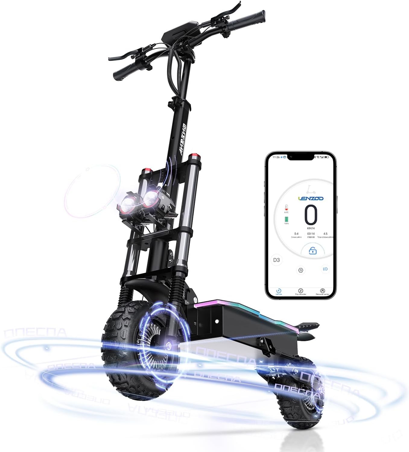 Electric Scooter Adults, 5600W/7000w Dual Motors with 60/70 Miles Range Battery, Up to 50/55 MPH Top Speed, 11