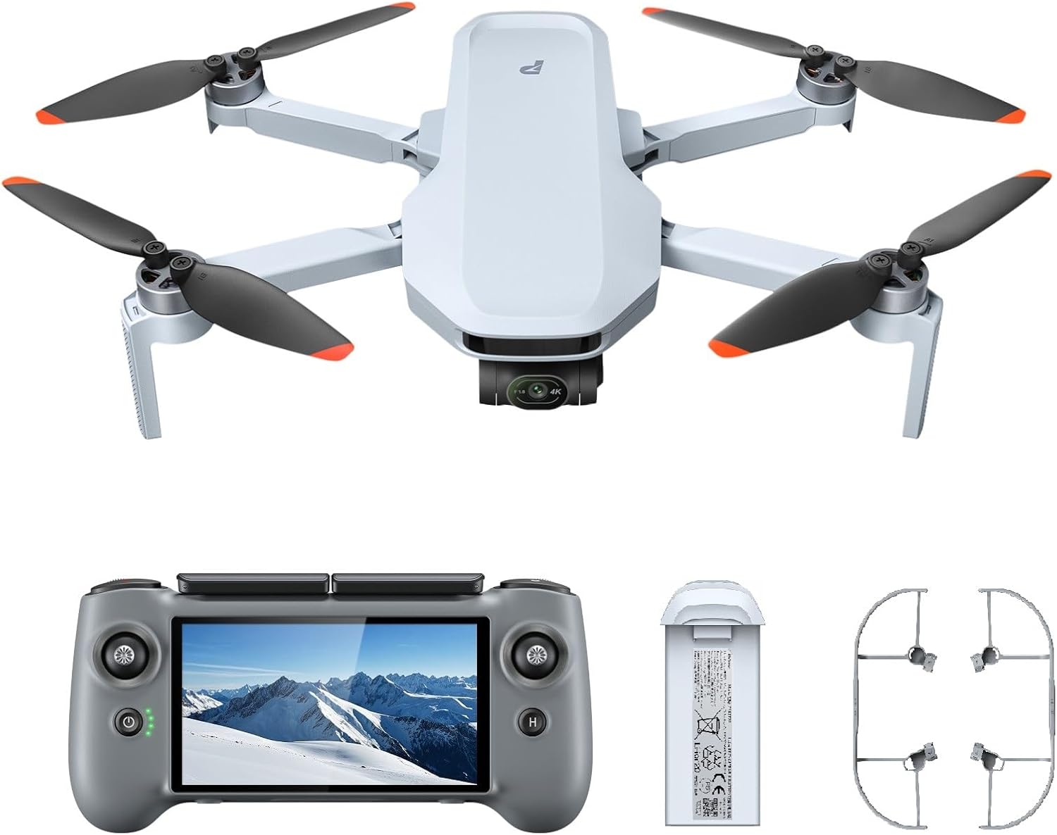 Potensic ATOM 2 Drone with RC PTD 1, Standard Kit Bundle with 360° Propeller Guard