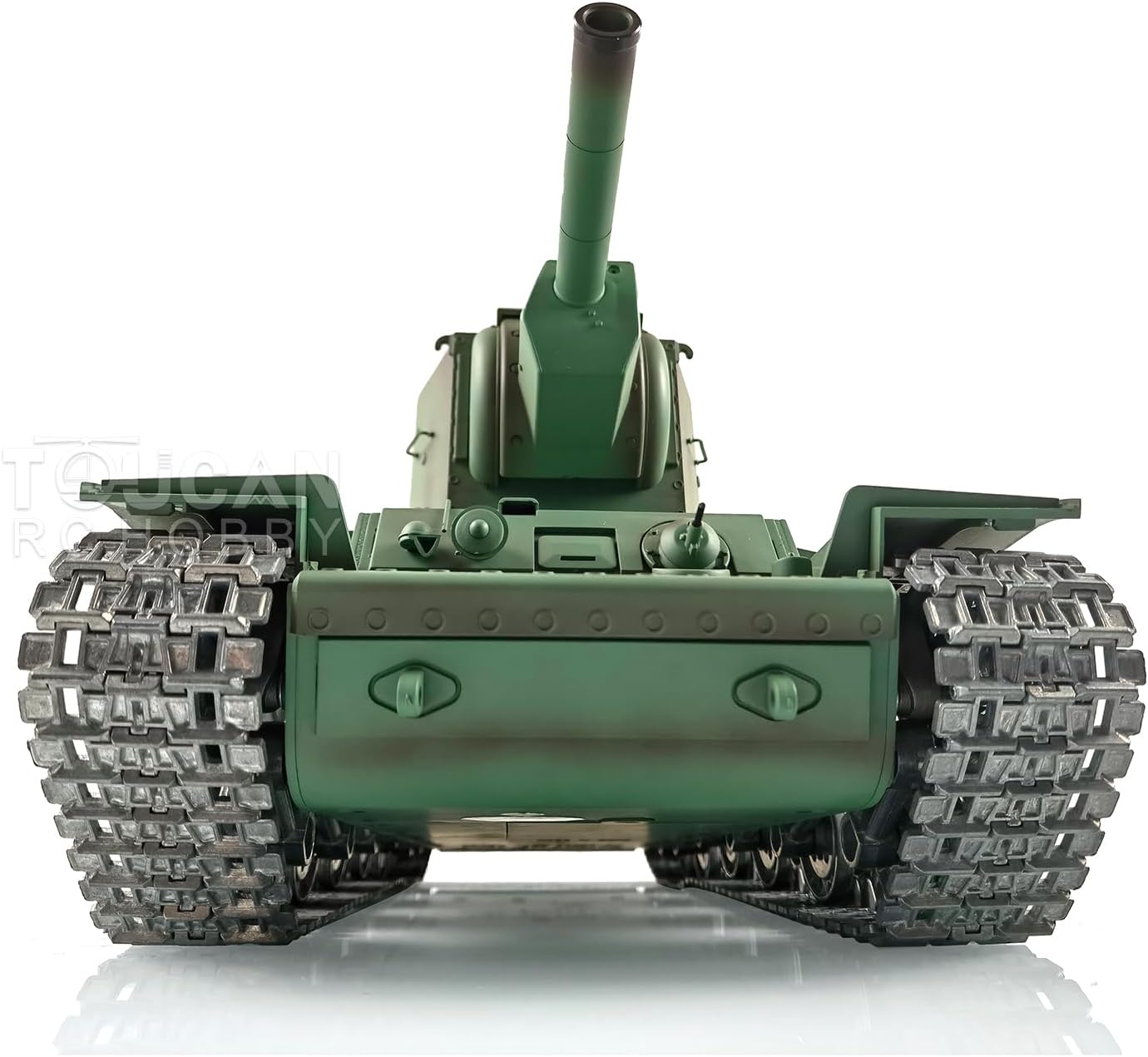 US in Stock, Henglong 1/16 7.0 Customized Soviet KV-2 Gigant RTR RC Tank 3949 Smoking Unit Metal Tracks Smoking Unit 360 Degree Turret Rotation Hobby Grade Model BB Shooting Airsoft Shoot