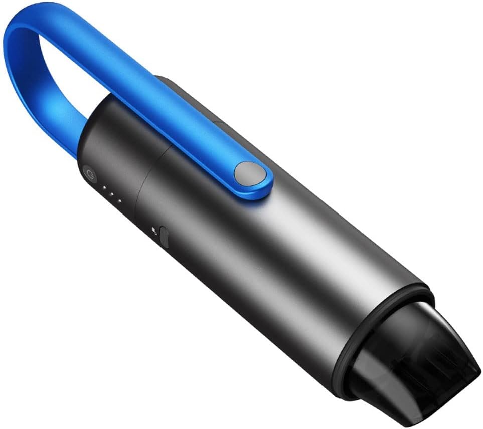 XARONF Cordless Handheld Vacuum, Rechargeable Mini Vacuum 80W Powerful Suction, Lightweight Car Vacuum Cleaner, for Home and Car Cleaning (Color : Blue)