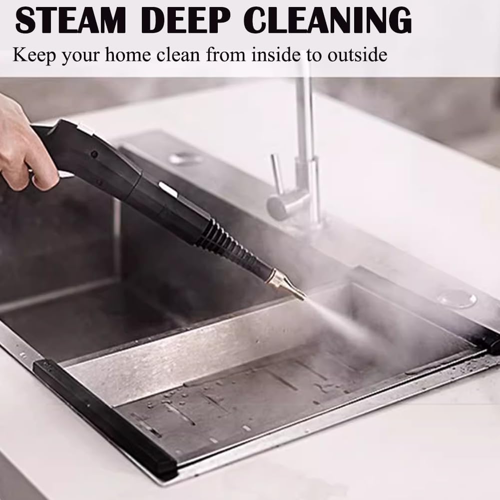 PP-Eic Small Steam High Temperature Cleaner, Multifunctional Steam Cleaner, Handheld Steam Cleaner, High Pressure Steam Cleaner, 2600W, All-Round Use at Home