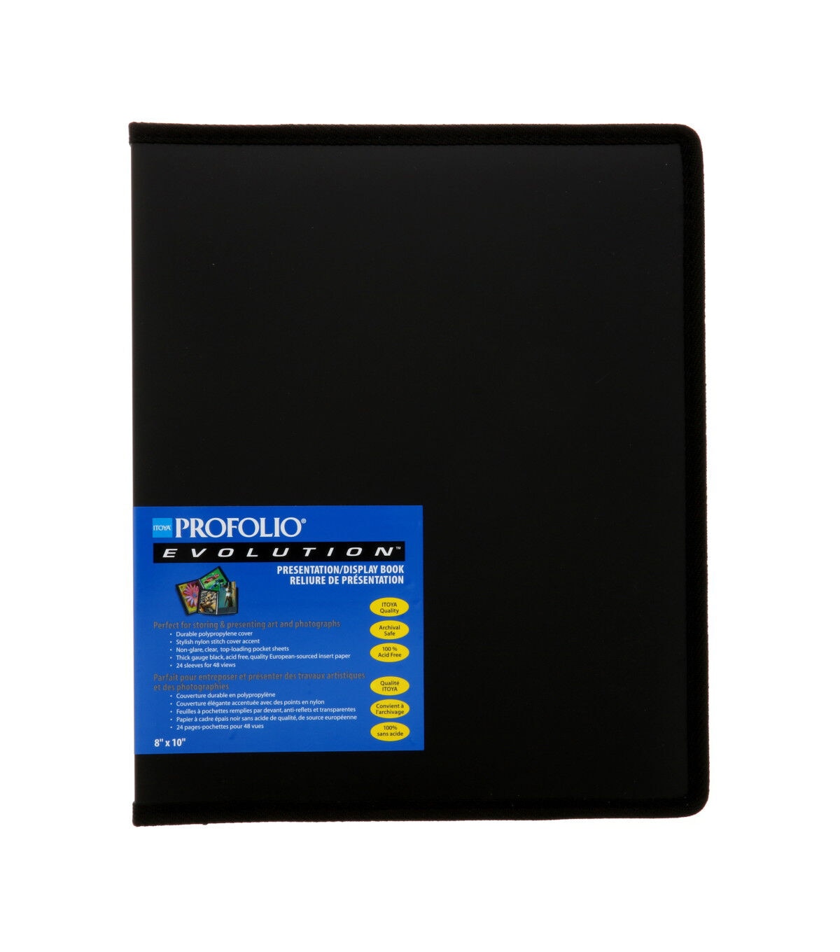 Itoya 8 x 10 Black Art ProFolio Presentation & Display Book 24pg