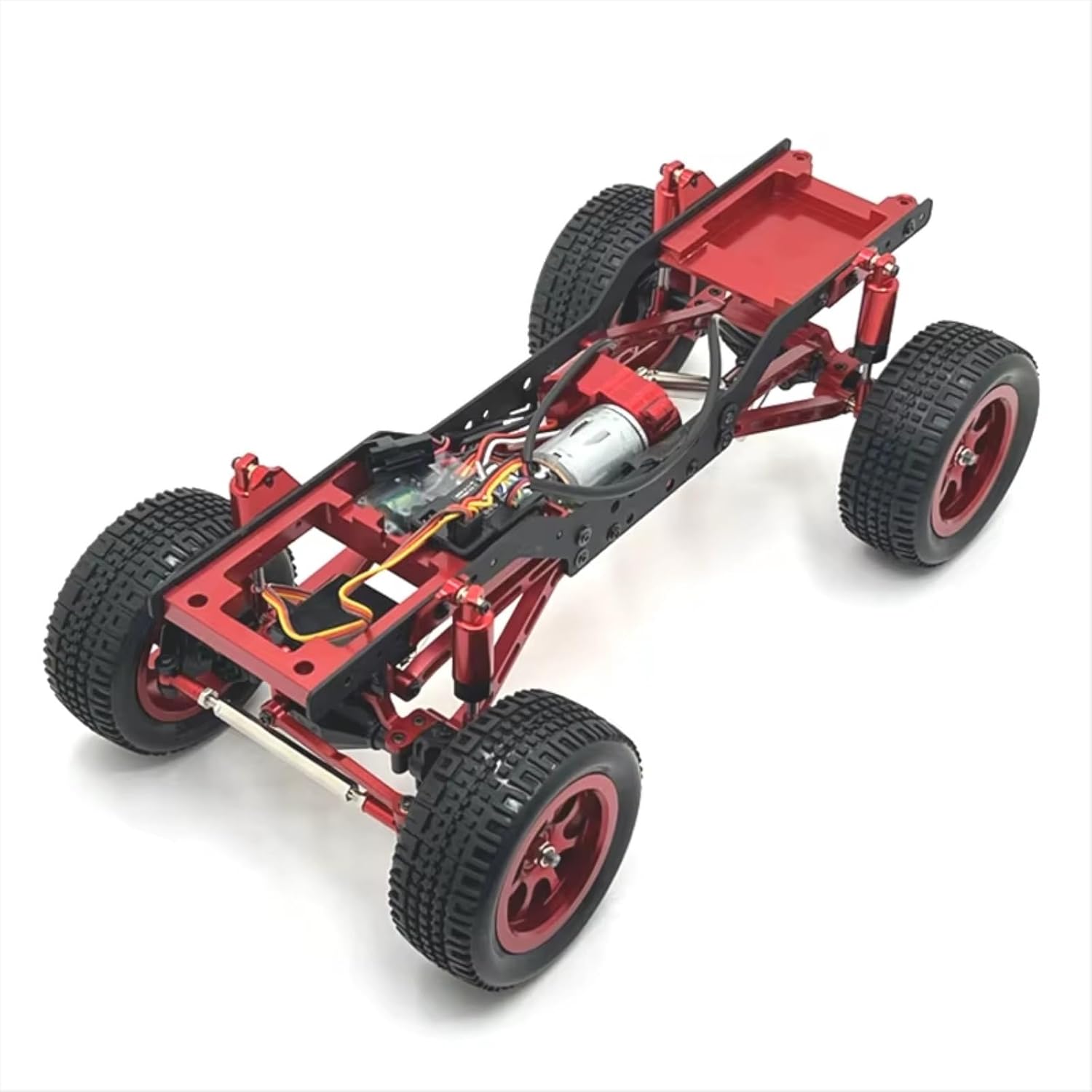 RC Models Spare Parts For MN For MN168 For MN78 1/12 Metal Upgrade Replacement Parts Shock Absorber Pull Rod Set Remote Control Car Accessories(Silver)